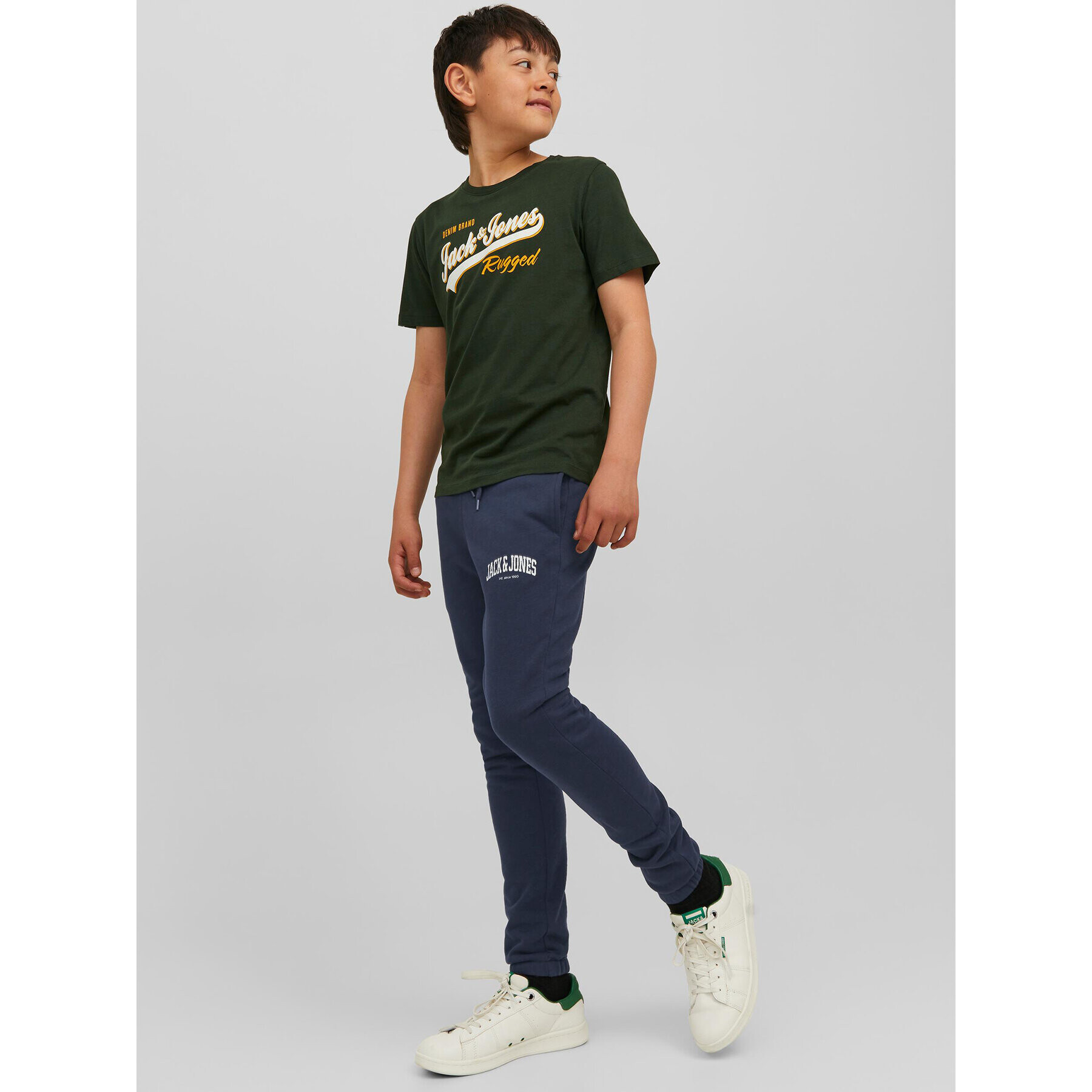 Jack&Jones Junior Долнище анцуг 12237403 Тъмносин Slim Fit - Pepit.bg