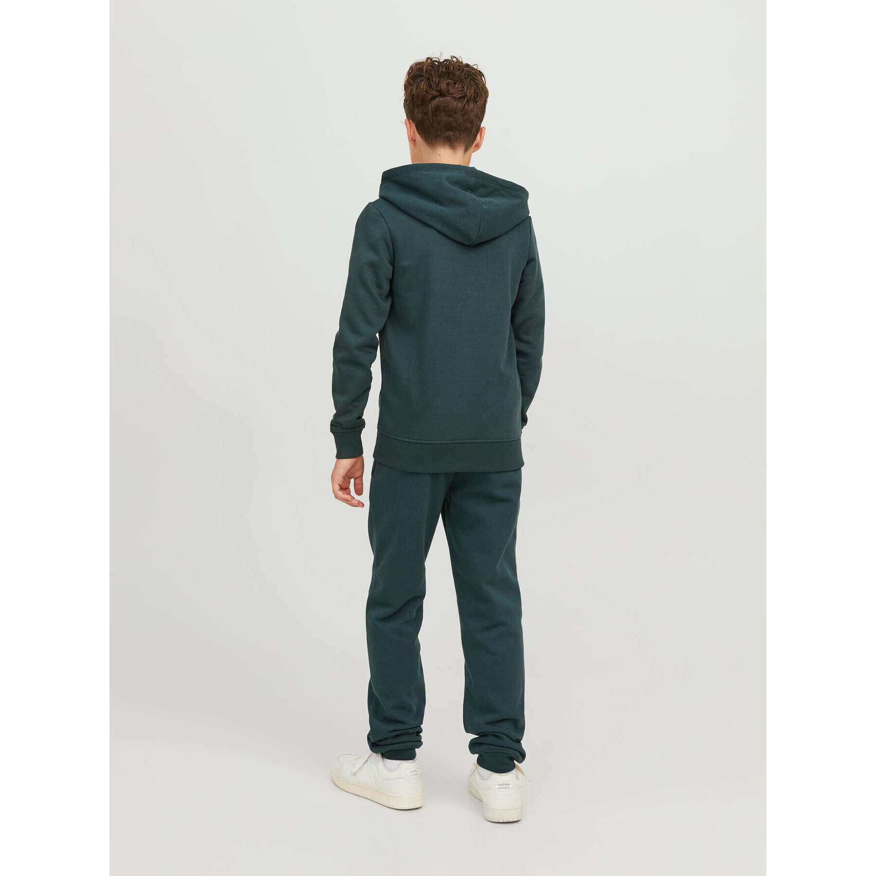 Jack&Jones Junior Долнище анцуг 12243083 Зелен Relaxed Fit - Pepit.bg