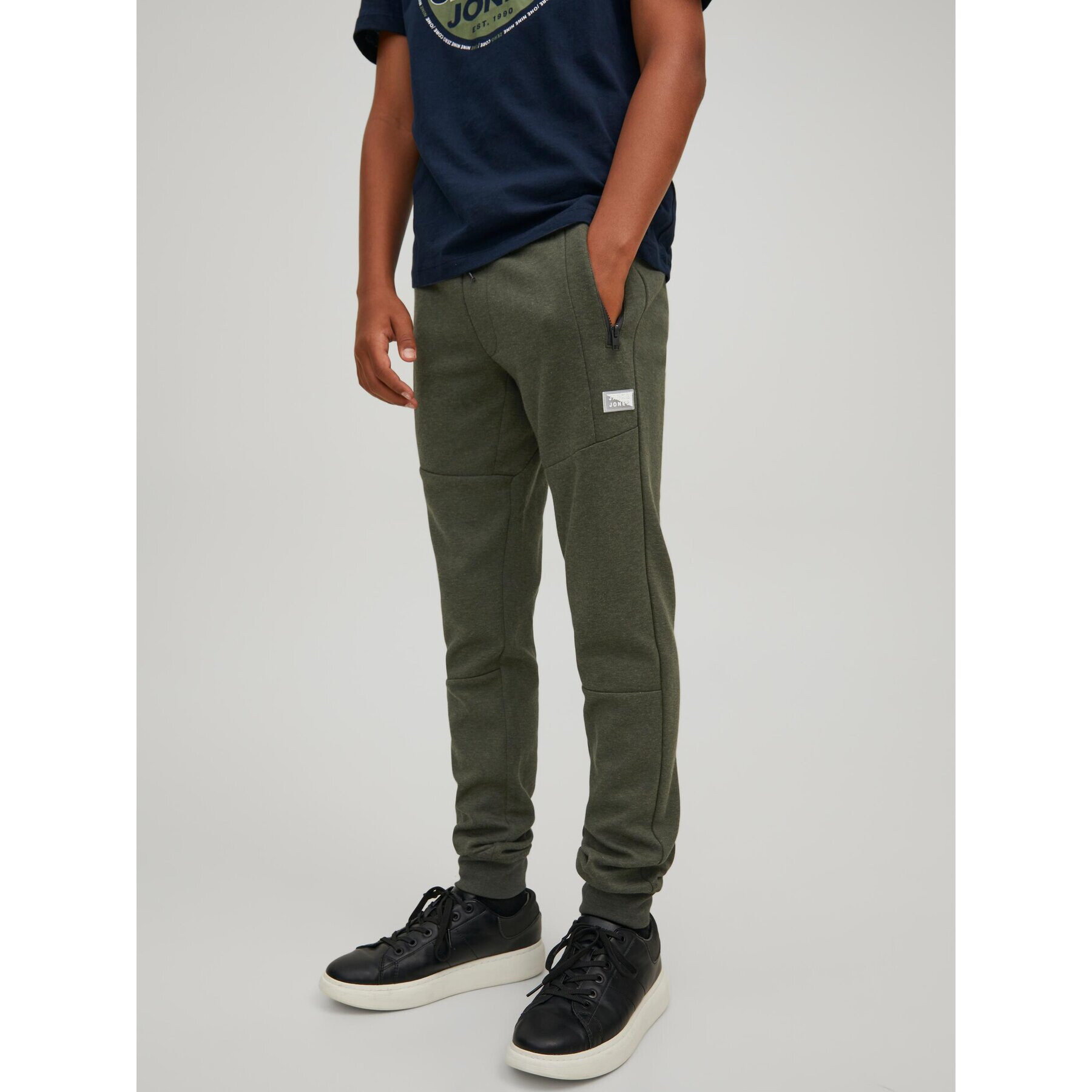 Jack&Jones Junior Долнище анцуг Will 12189809 Зелен Regular Fit - Pepit.bg
