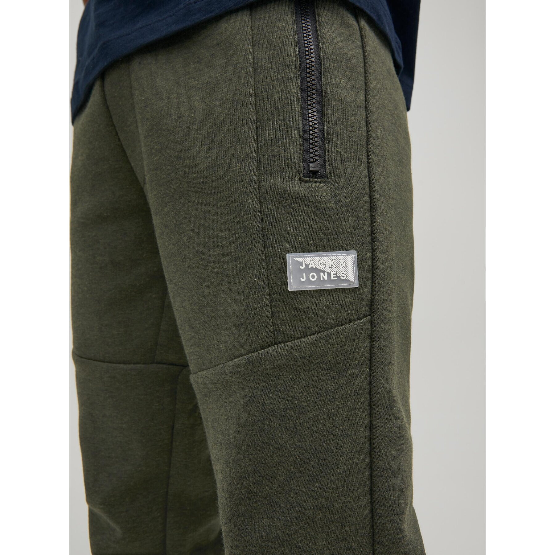 Jack&Jones Junior Долнище анцуг Will 12189809 Зелен Regular Fit - Pepit.bg