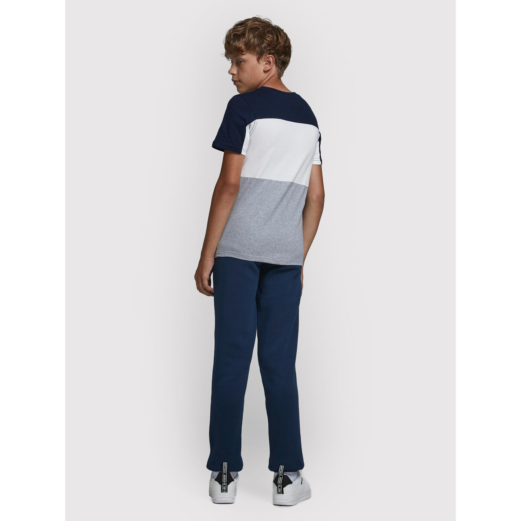 Jack&Jones Junior Долнище анцуг Gordon 12179798 Тъмносин Regular Fit - Pepit.bg