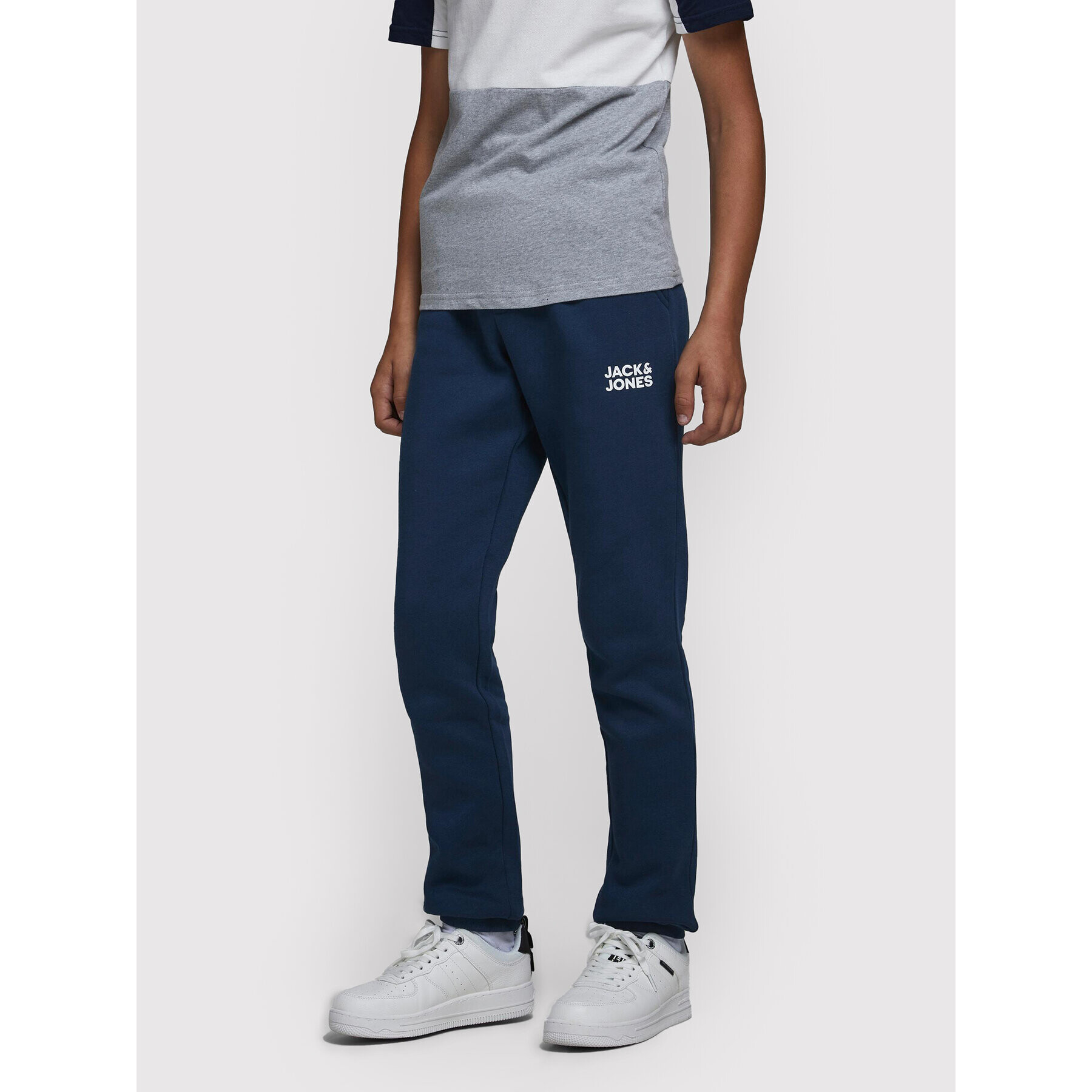 Jack&Jones Junior Долнище анцуг Gordon 12179798 Тъмносин Regular Fit - Pepit.bg