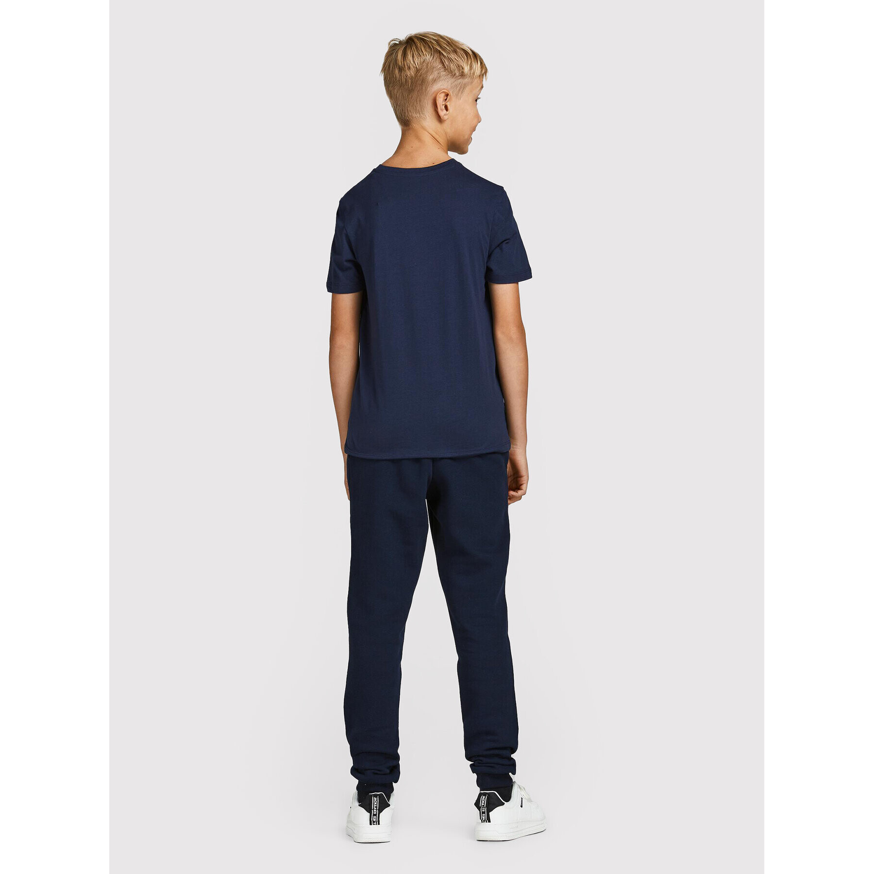 Jack&Jones Junior Долнище анцуг Logo 12213086 Тъмносин Regular Fit - Pepit.bg