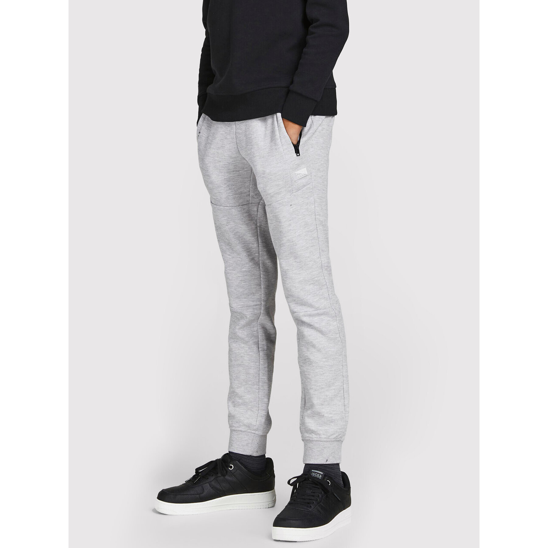 Jack&Jones Junior Долнище анцуг Will 12189809 Сив Regular Fit - Pepit.bg