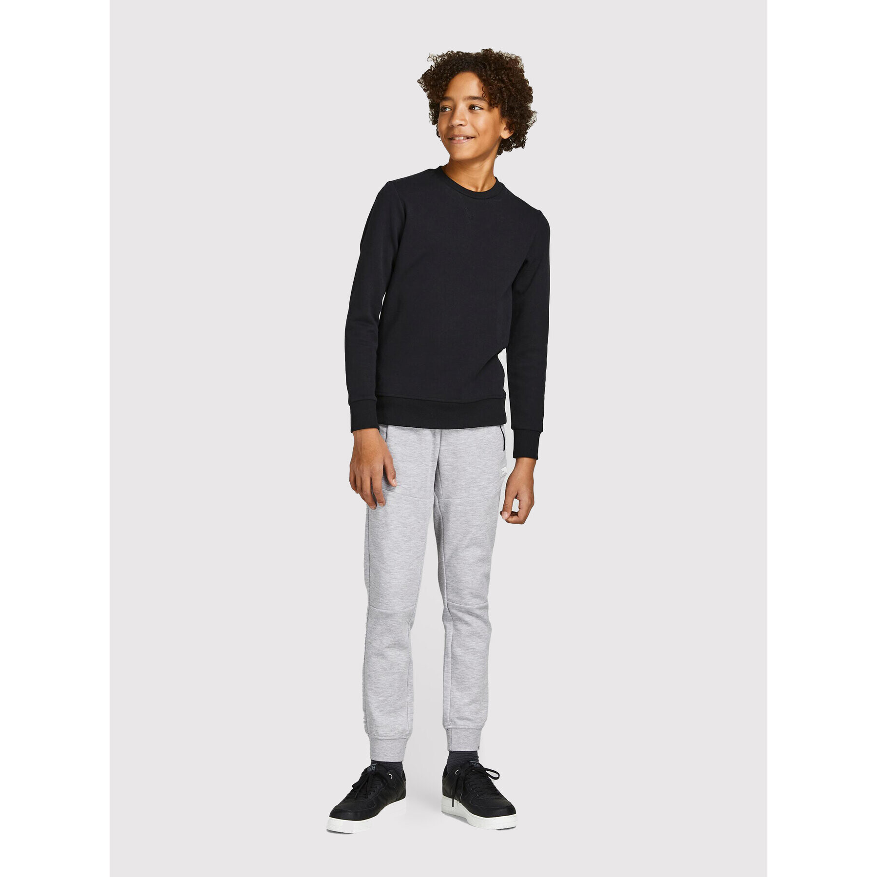 Jack&Jones Junior Долнище анцуг Will 12189809 Сив Regular Fit - Pepit.bg
