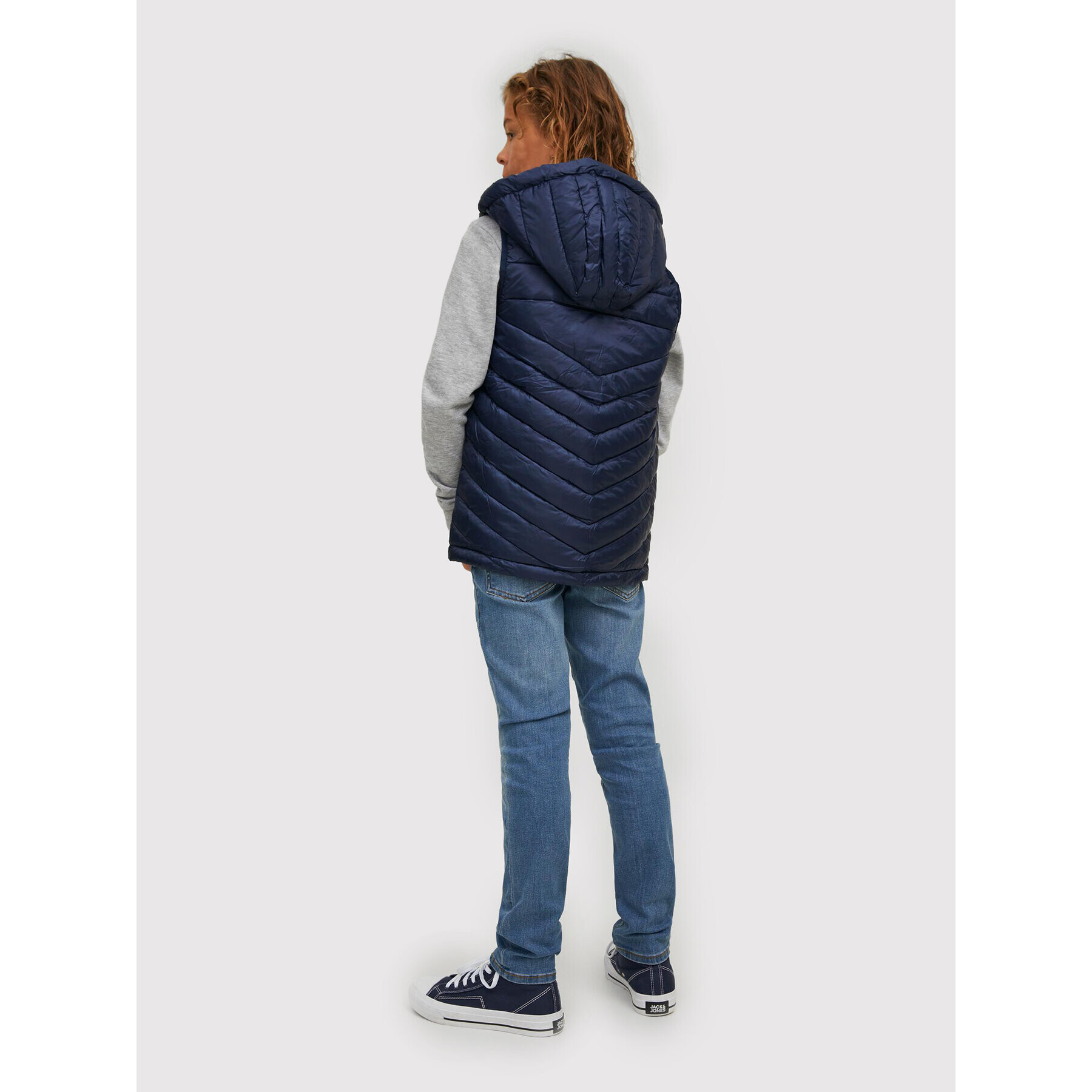 Jack&Jones Junior Елек Hero 12212854 Тъмносин Regular Fit - Pepit.bg