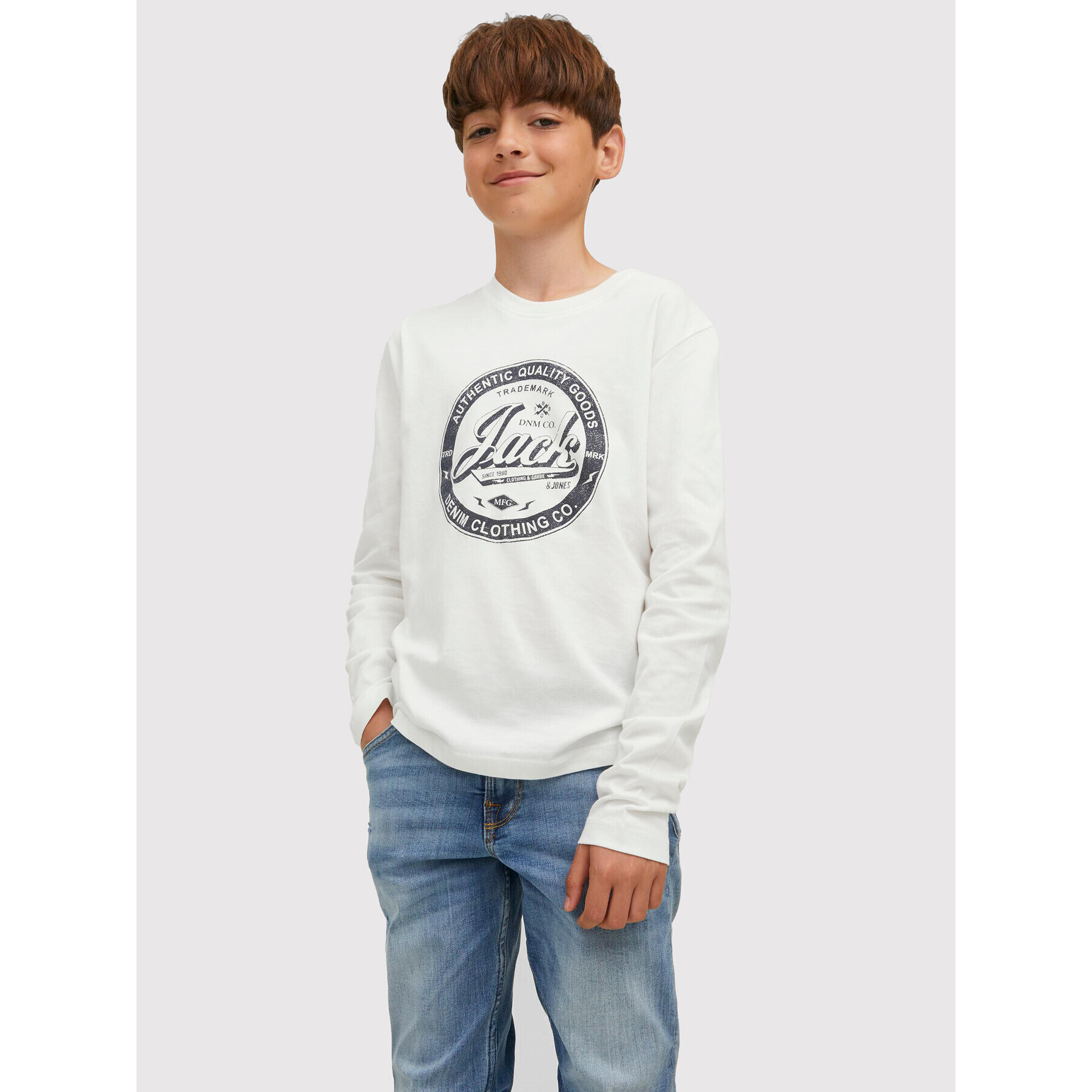 Jack&Jones Junior Комплект 2 блузи Jeans 12222427 Тъмносин Regular Fit - Pepit.bg