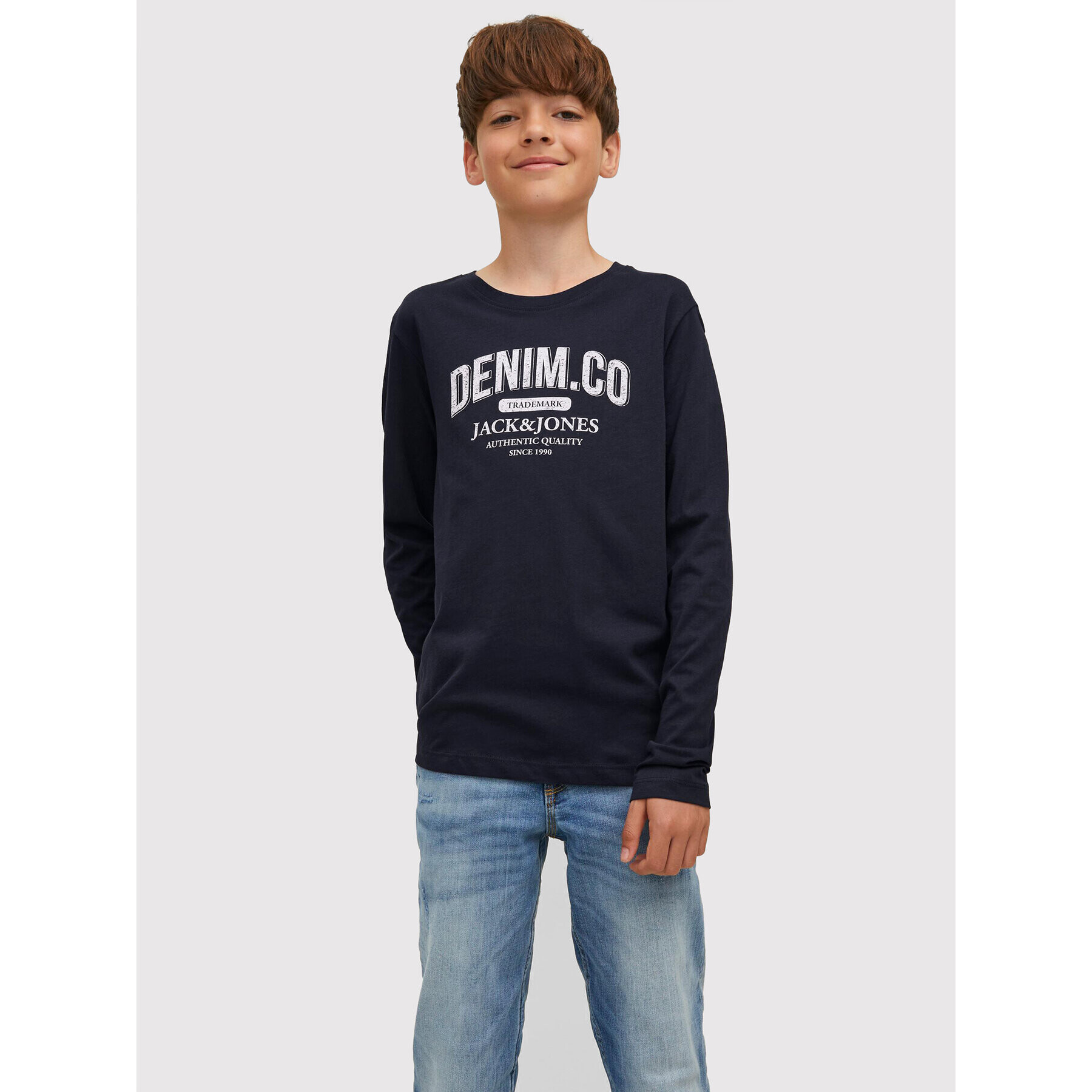 Jack&Jones Junior Комплект 2 блузи Jeans 12222427 Тъмносин Regular Fit - Pepit.bg