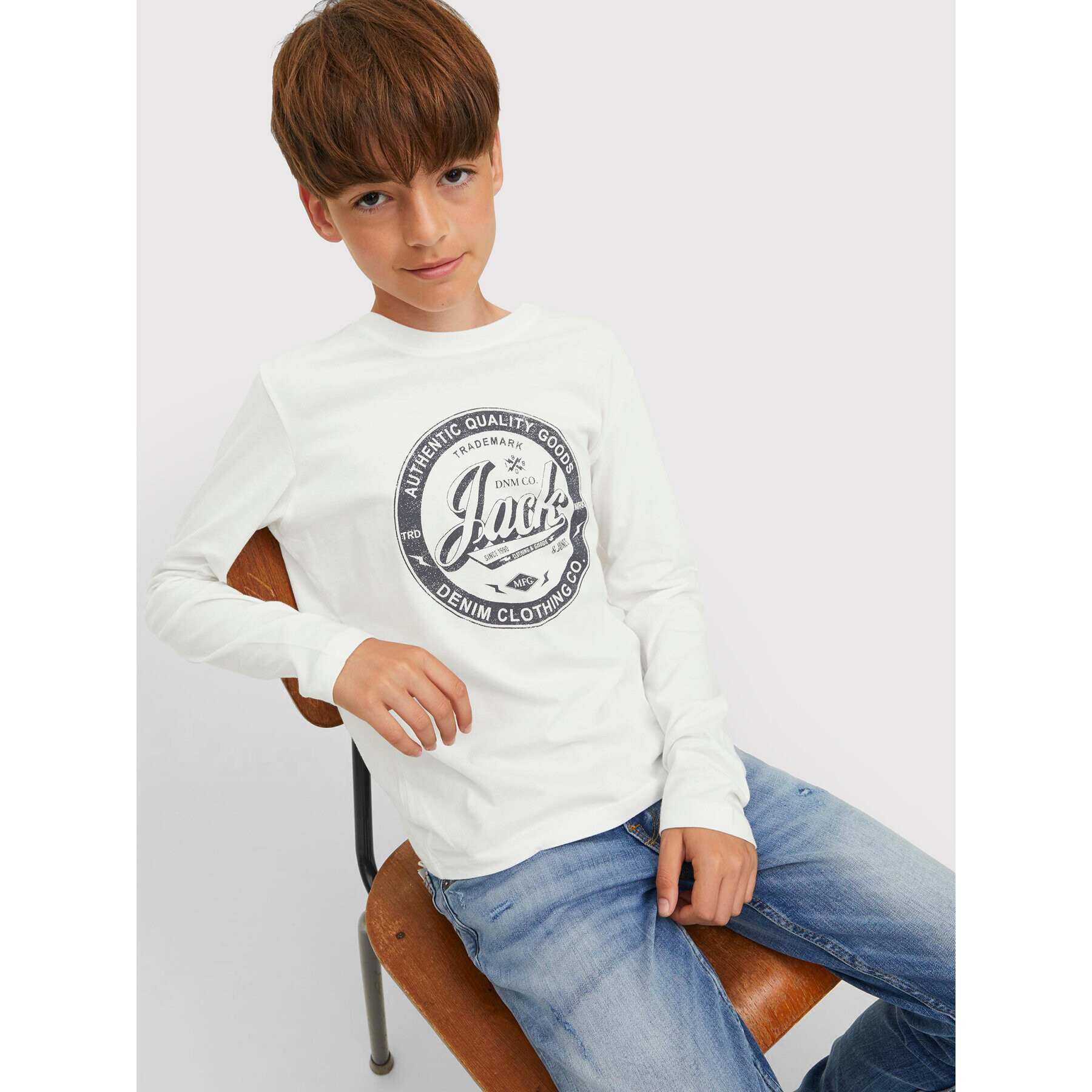 Jack&Jones Junior Комплект 2 блузи Jeans 12222427 Тъмносин Regular Fit - Pepit.bg