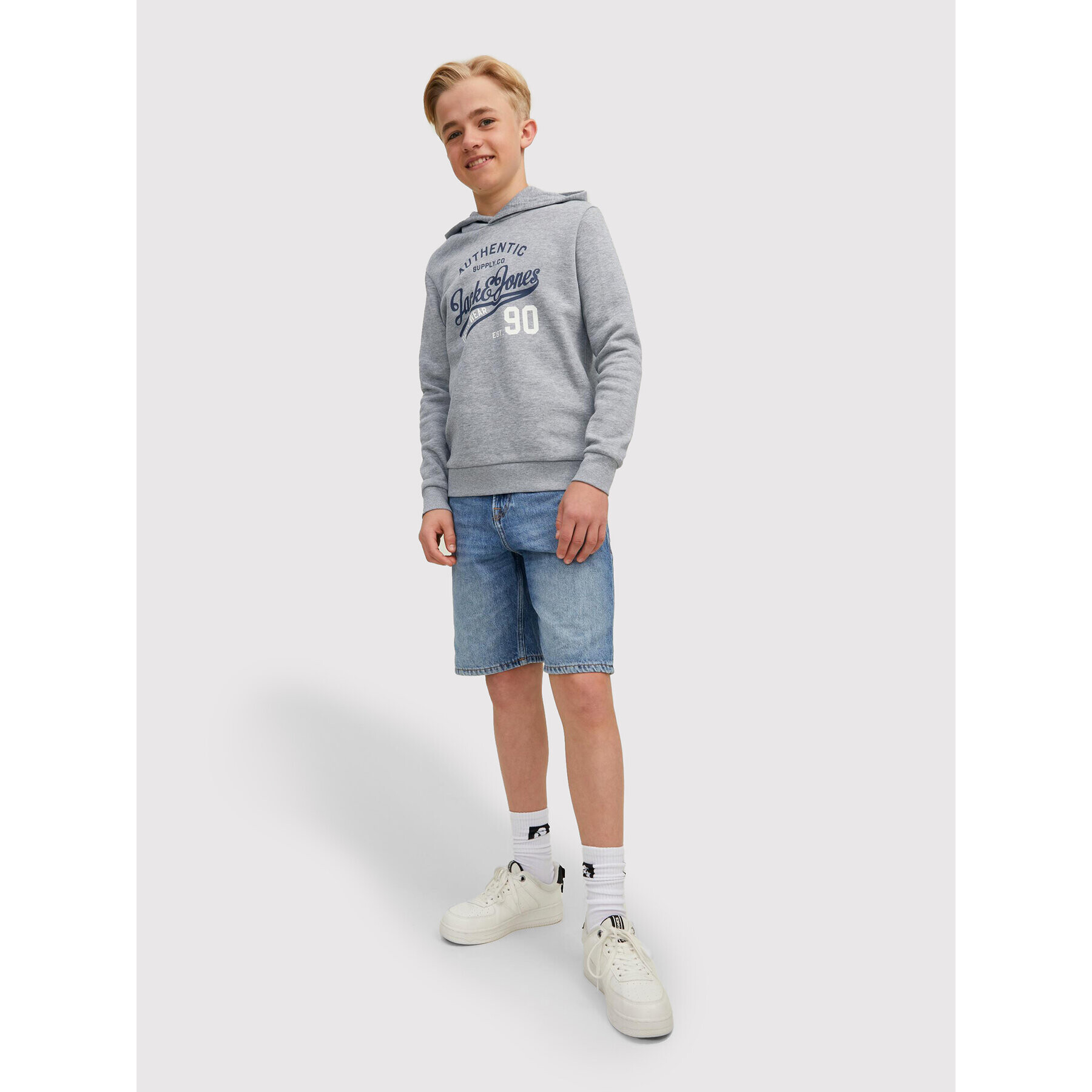 Jack&Jones Junior Комплект 2 суитшърта Than 12222426 Тъмносин Regular Fit - Pepit.bg