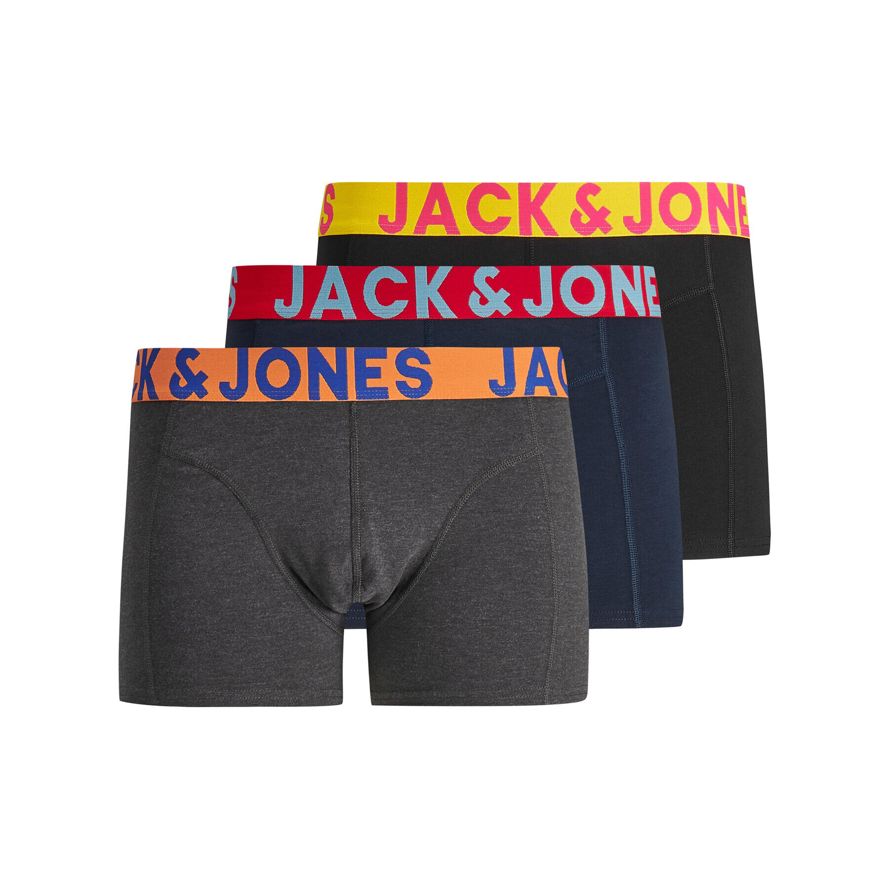 Jack&Jones Junior Комплект 3 чифта боксерки 12223124 Цветен - Pepit.bg