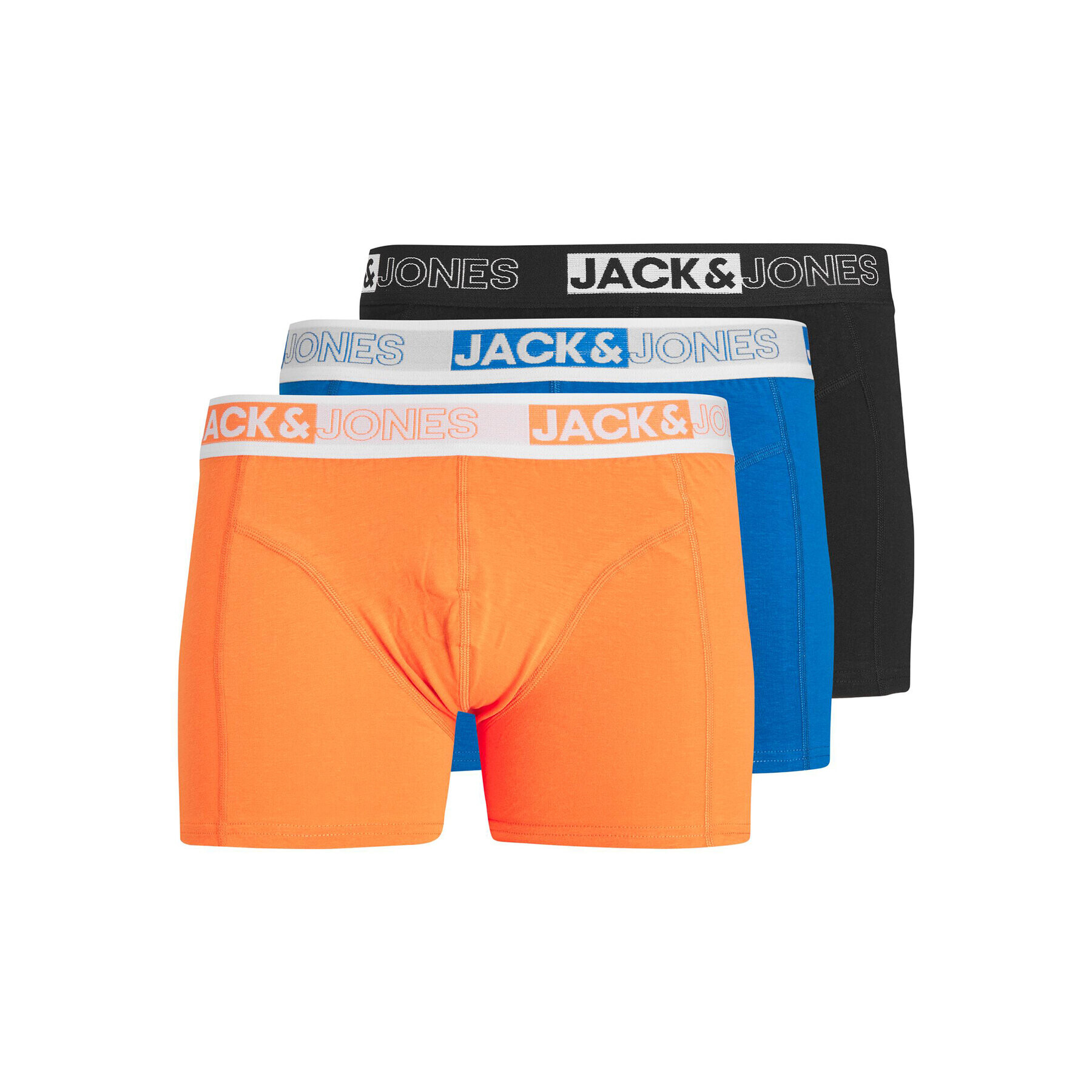 Jack&Jones Junior Комплект 3 чифта боксерки 12224882 Оранжев - Pepit.bg