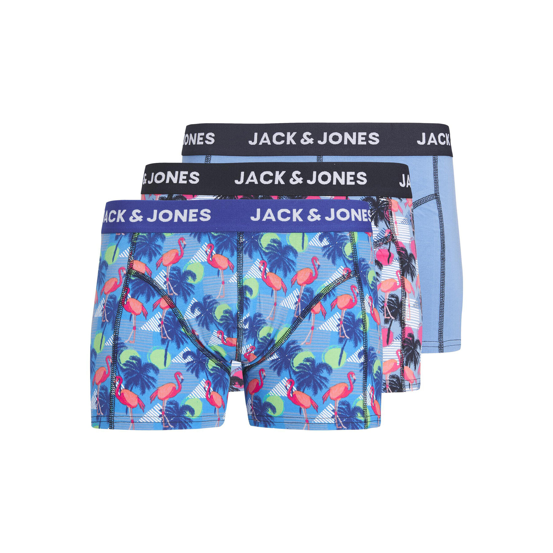 Jack&Jones Junior Комплект 3 чифта боксерки 12235340 Син - Pepit.bg