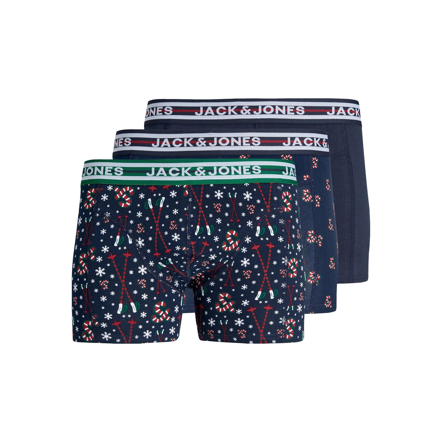 Jack&Jones Junior Комплект 3 чифта боксерки 12246624 Тъмносин - Pepit.bg