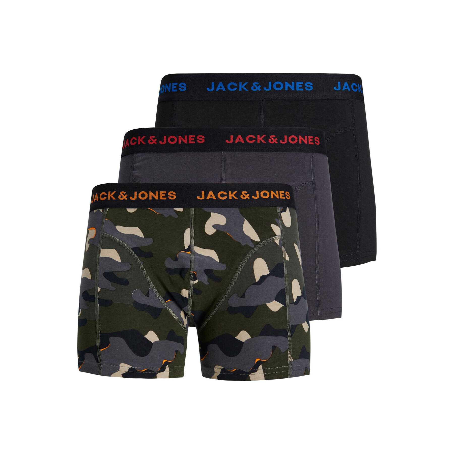 Jack&Jones Junior Комплект 3 чифта боксерки Cramp 12217752 Цветен - Pepit.bg