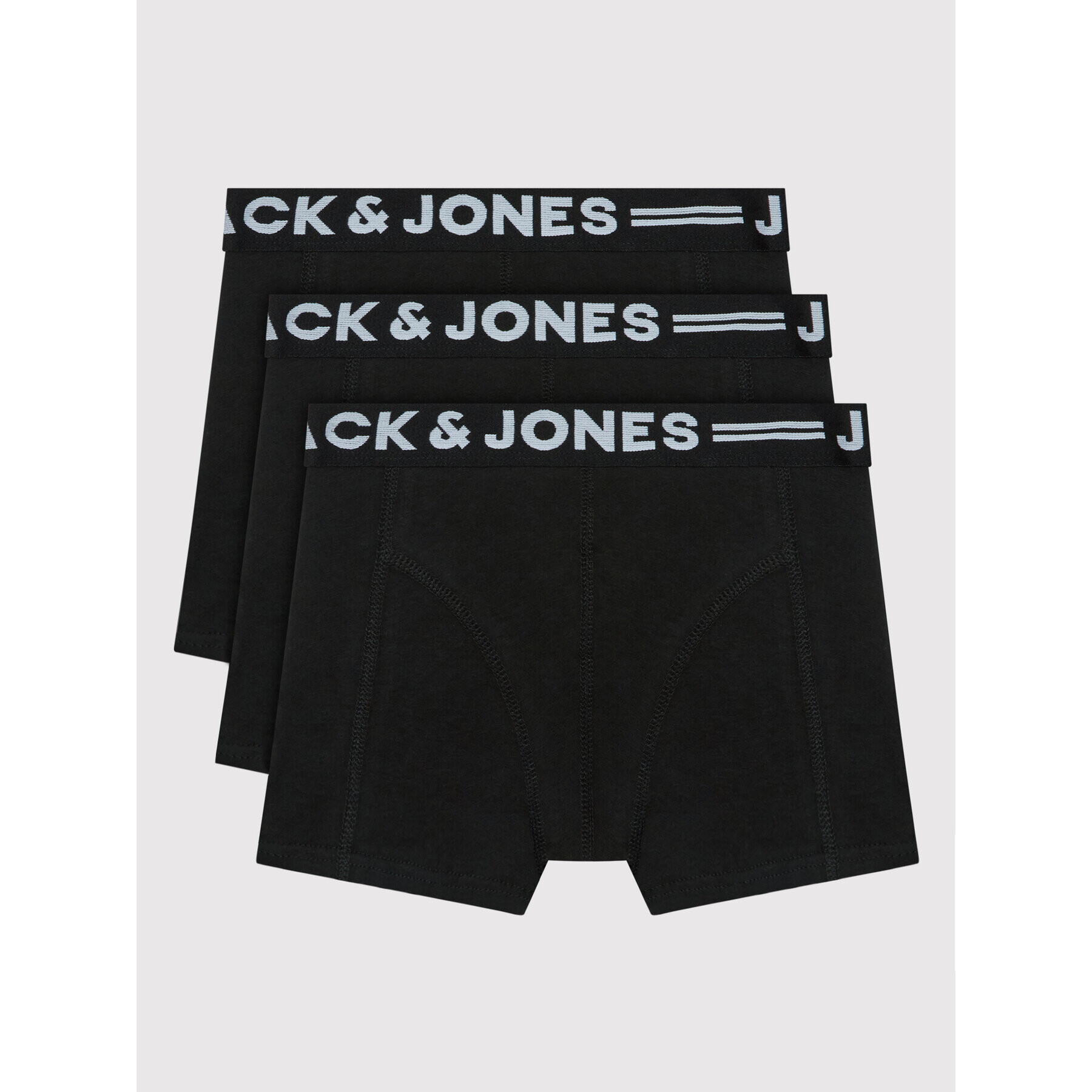 Jack&Jones Junior Комплект 3 чифта боксерки Sense 12149293 Черен - Pepit.bg