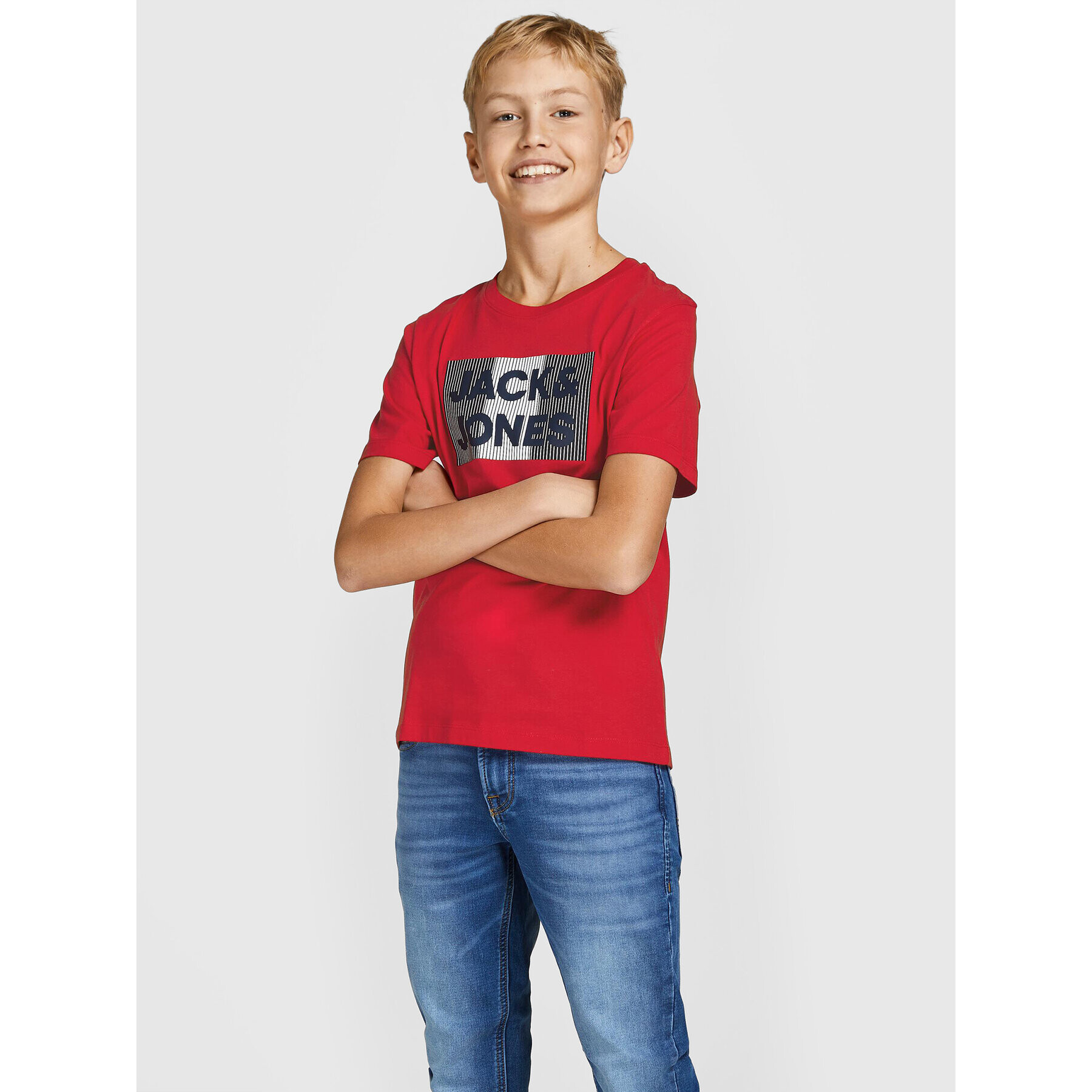 Jack&Jones Junior Комплект 3 тишърти Corp 12199948 Цветен Regular Fit - Pepit.bg