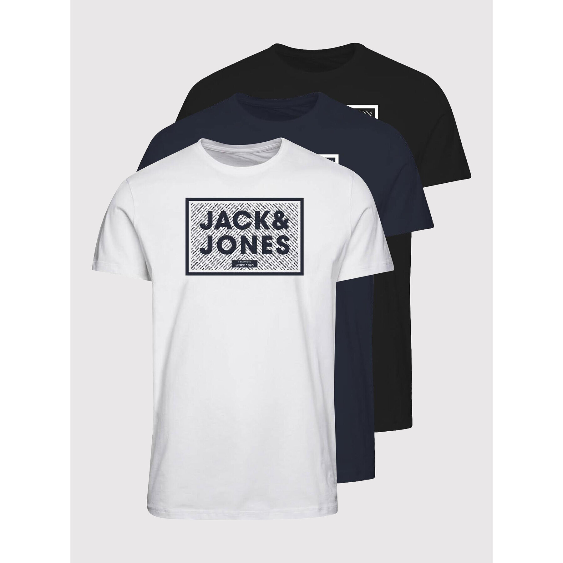 Jack&Jones Junior Комплект 3 тишърти Harrison 12222476 Цветен Regular Fit - Pepit.bg