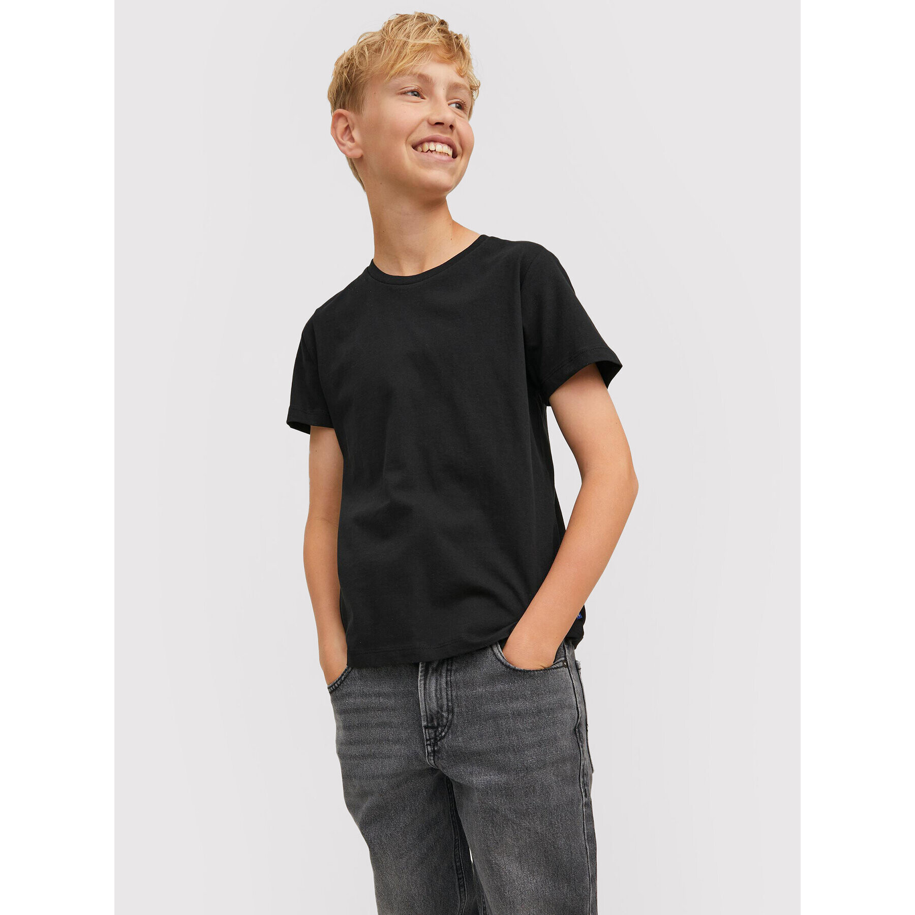 Jack&Jones Junior Комплект 3 тишърти Organic 12210989 Черен Regular Fit - Pepit.bg