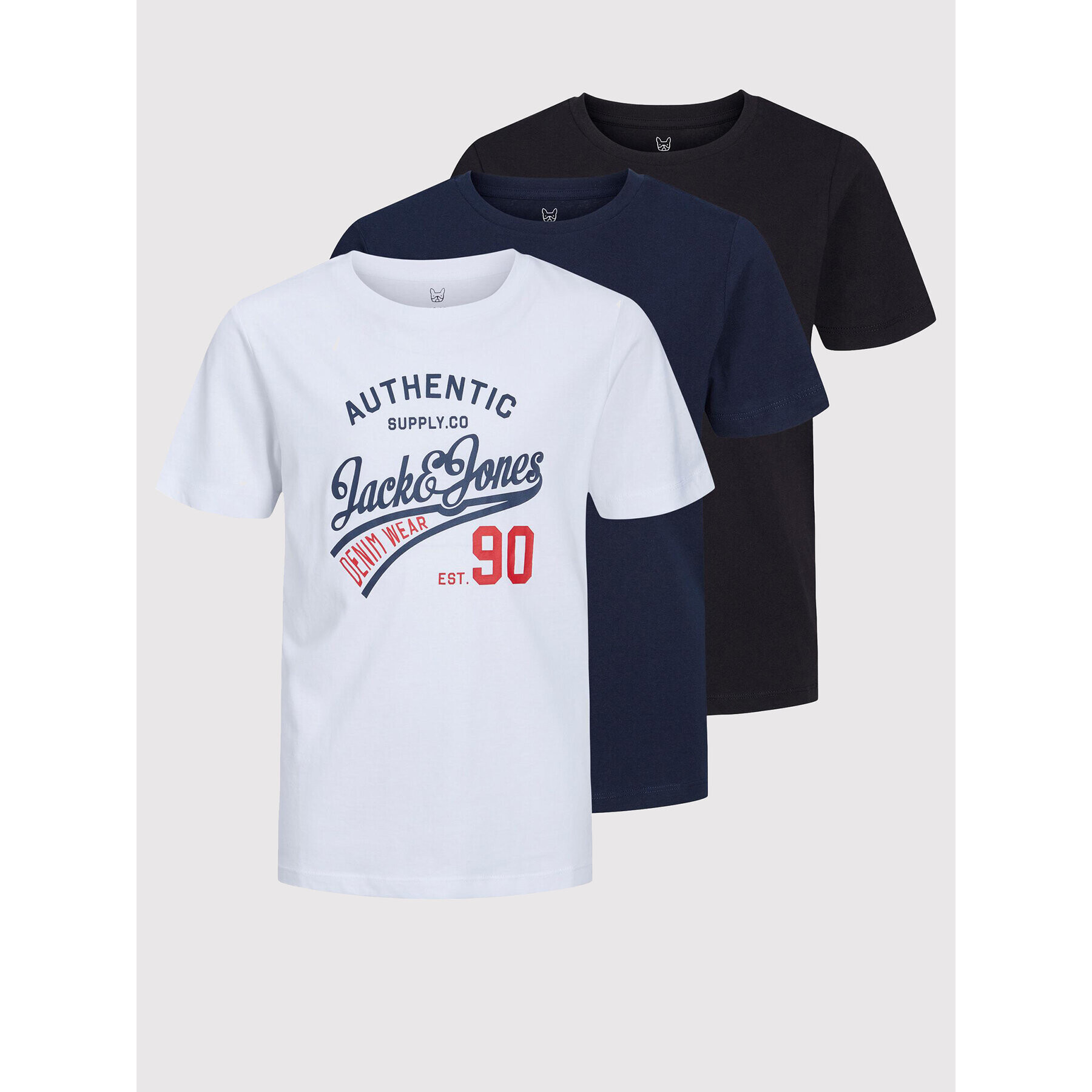 Jack&Jones Junior Комплект 3 тишърти Than 12222425 Цветен Regular Fit - Pepit.bg