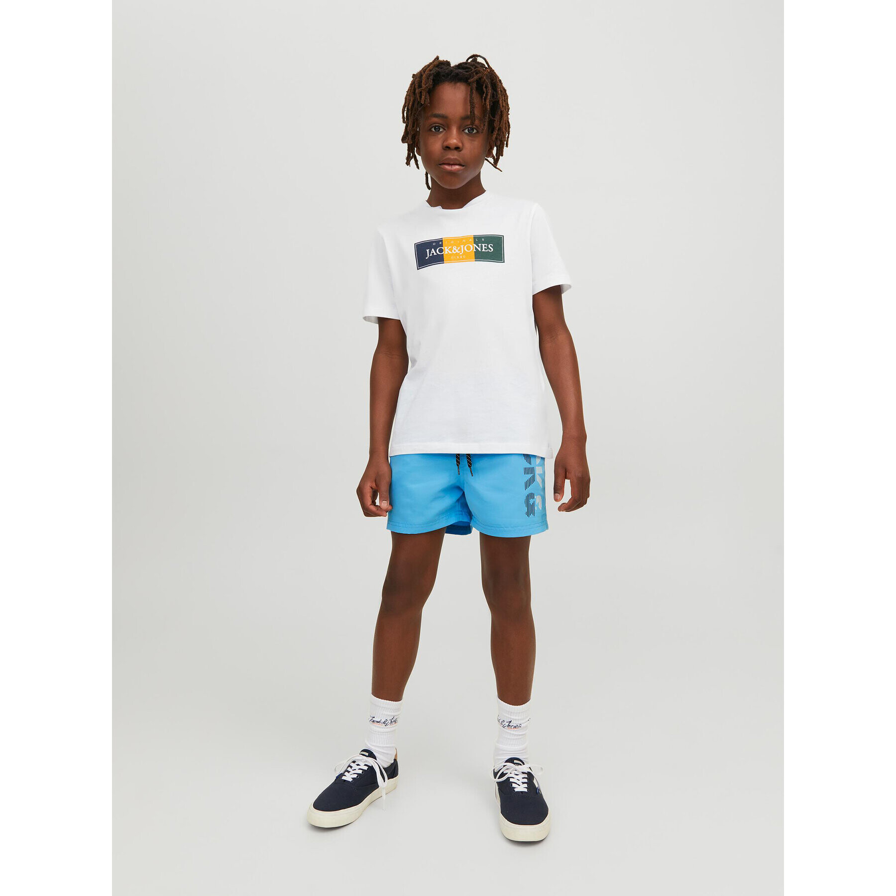 Jack&Jones Junior Плувни шорти 12226262 Син Regular Fit - Pepit.bg