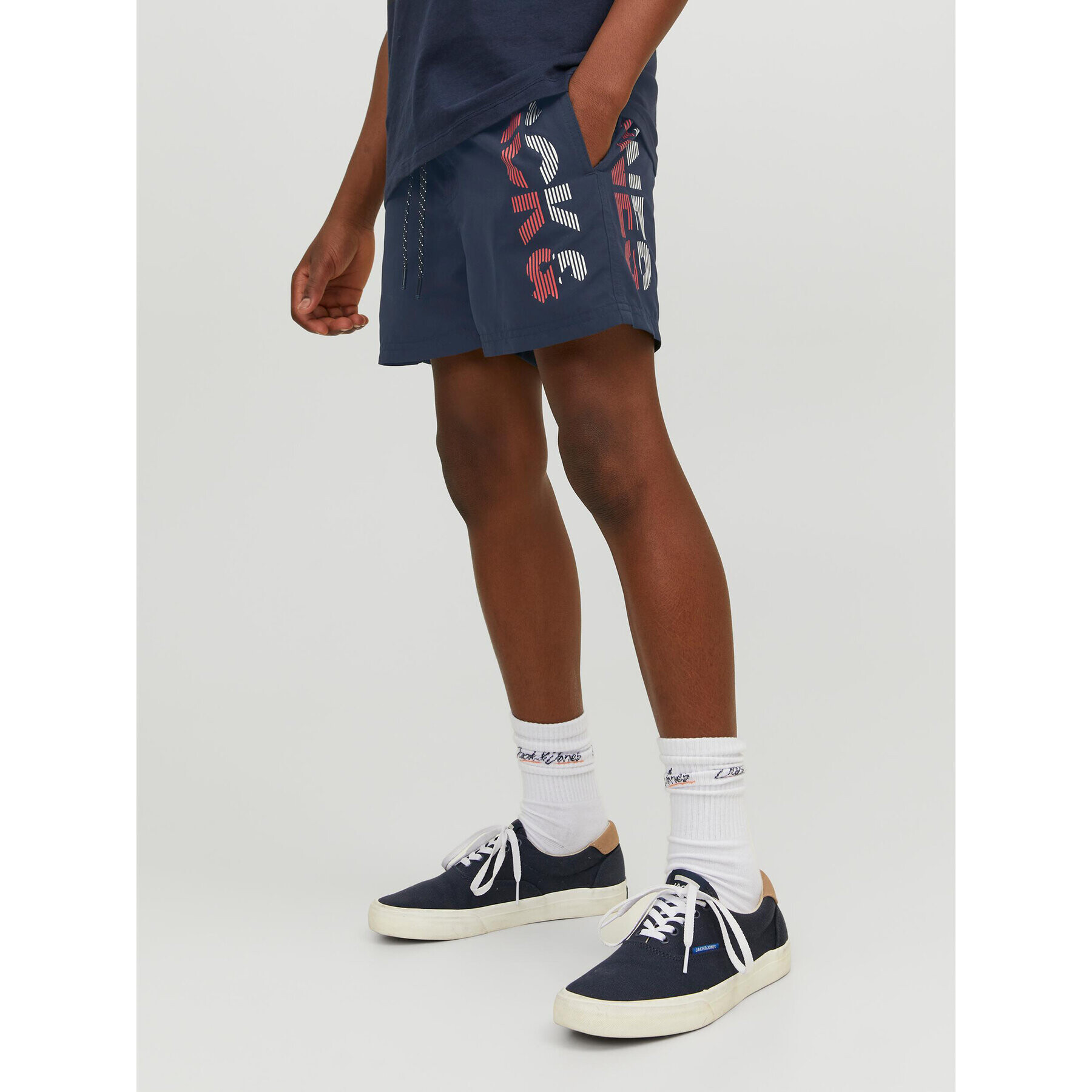 Jack&Jones Junior Плувни шорти 12226262 Тъмносин Regular Fit - Pepit.bg