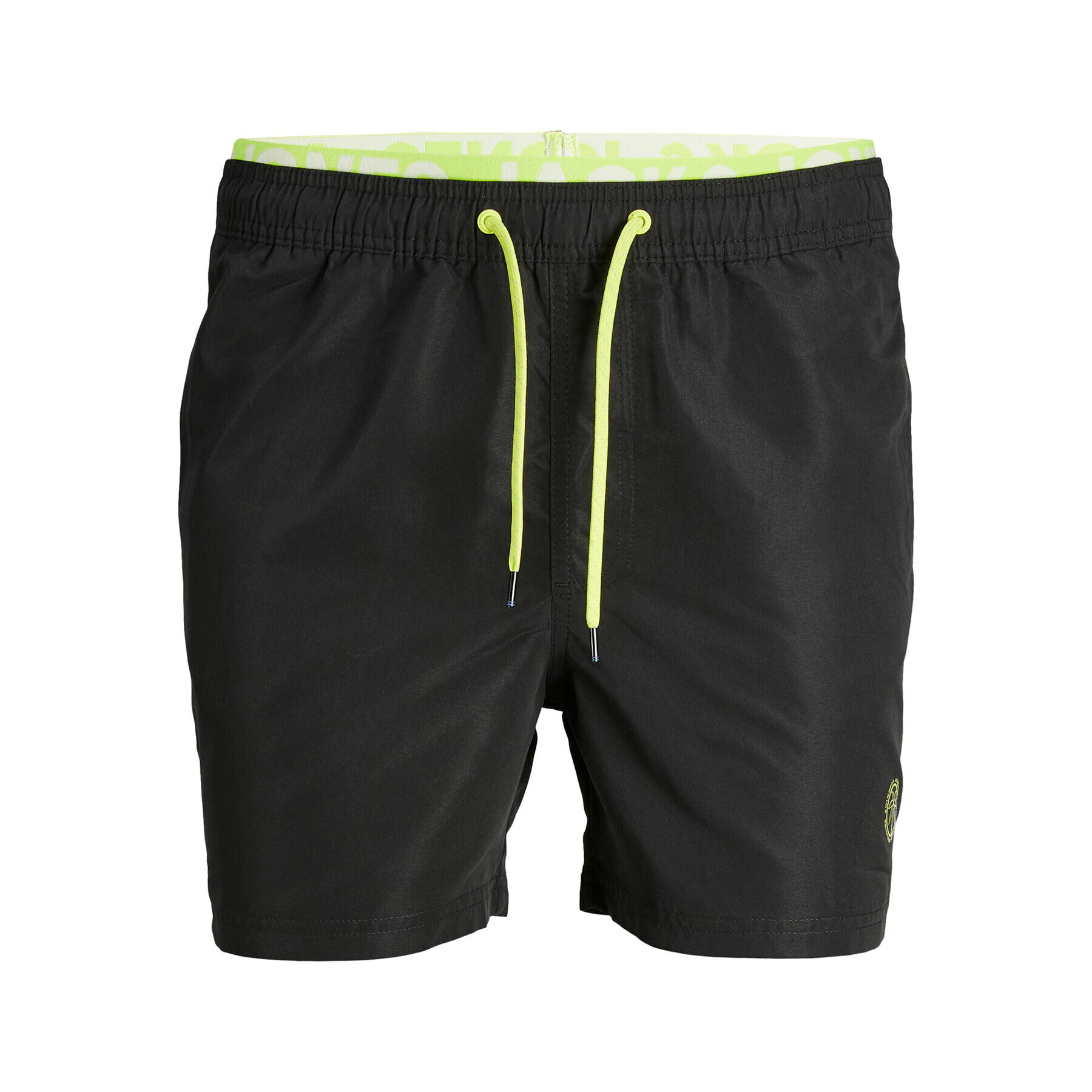 Jack&Jones Junior Плувни шорти 12227525 Черен Regular Fit - Pepit.bg