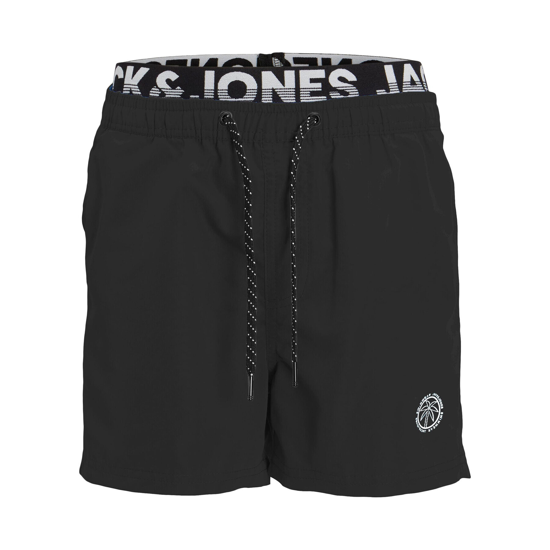 Jack&Jones Junior Плувни шорти 12228535 Черен Regular Fit - Pepit.bg