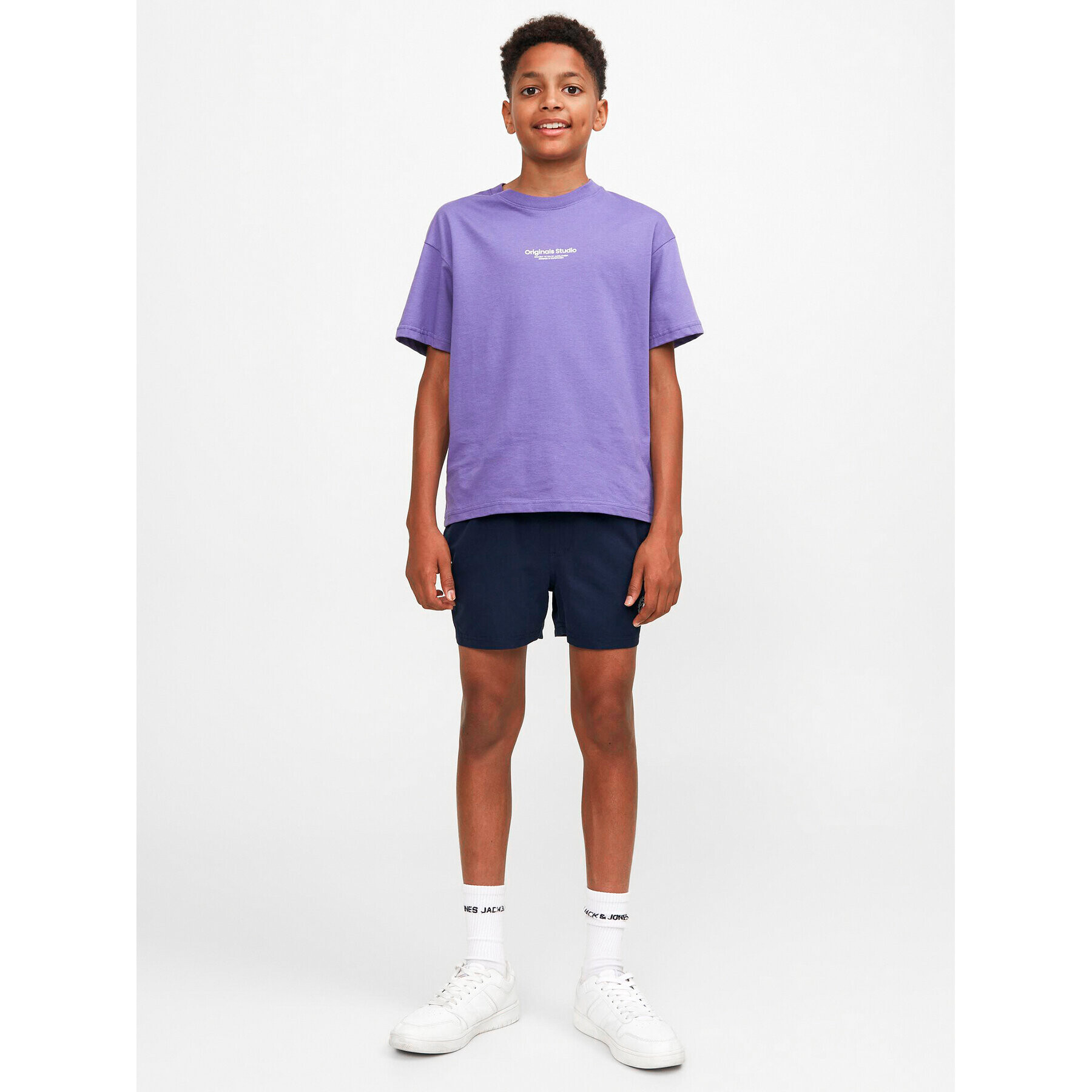 Jack&Jones Junior Плувни шорти 12228535 Тъмносин Regular Fit - Pepit.bg