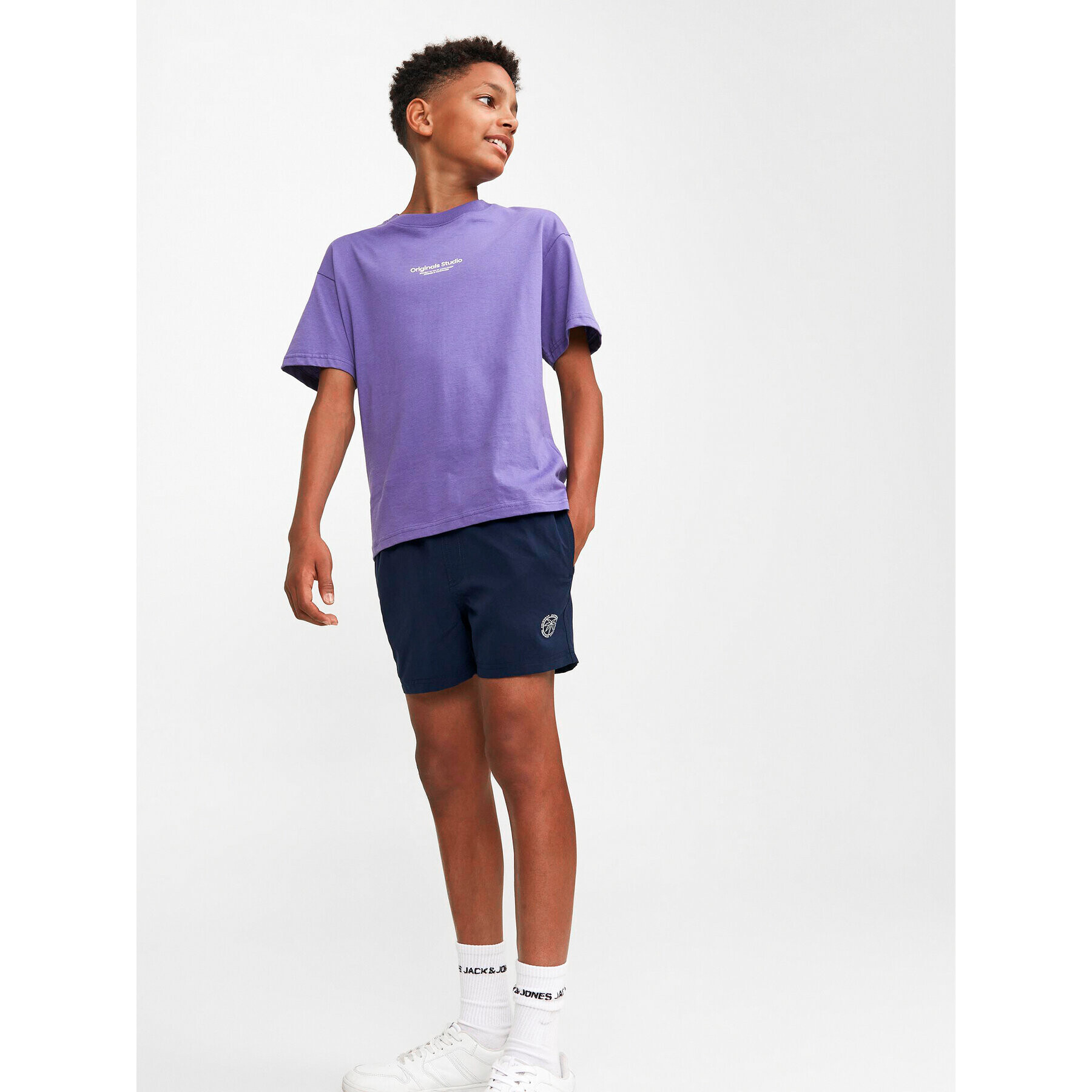 Jack&Jones Junior Плувни шорти 12228535 Тъмносин Regular Fit - Pepit.bg