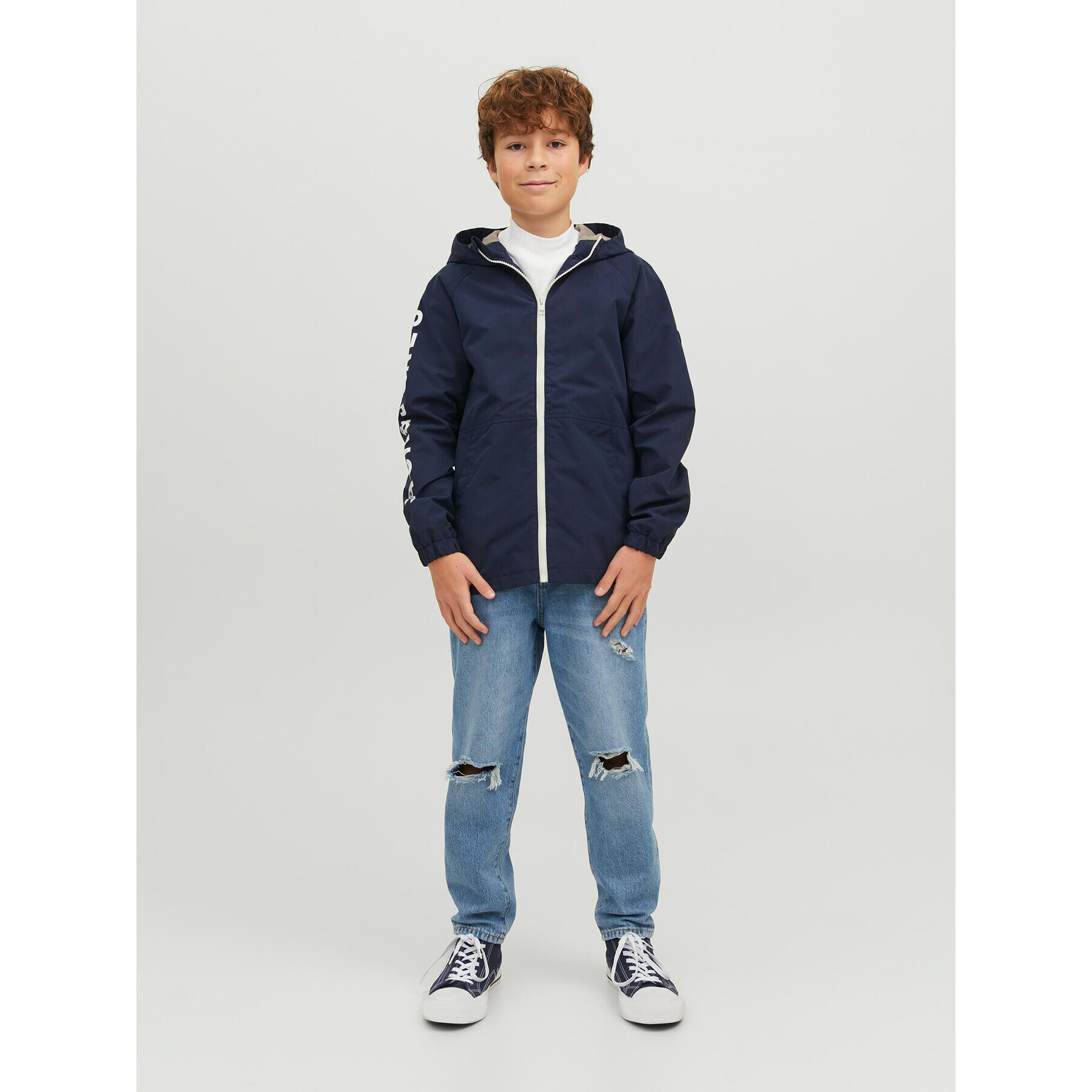 Jack&Jones Junior Преходно яке 12185183 Тъмносин - Pepit.bg