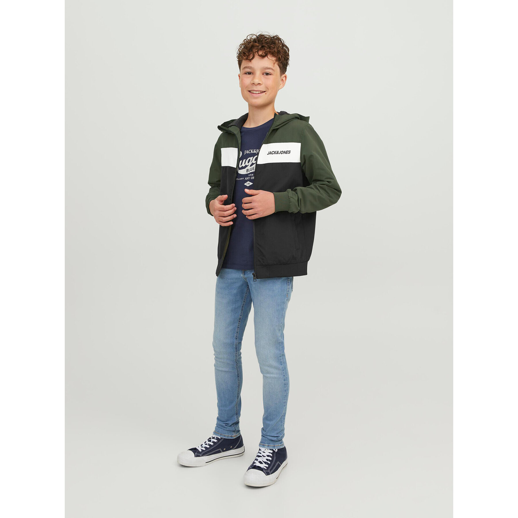 Jack&Jones Junior Преходно яке 12200453 Зелен Regular Fit - Pepit.bg