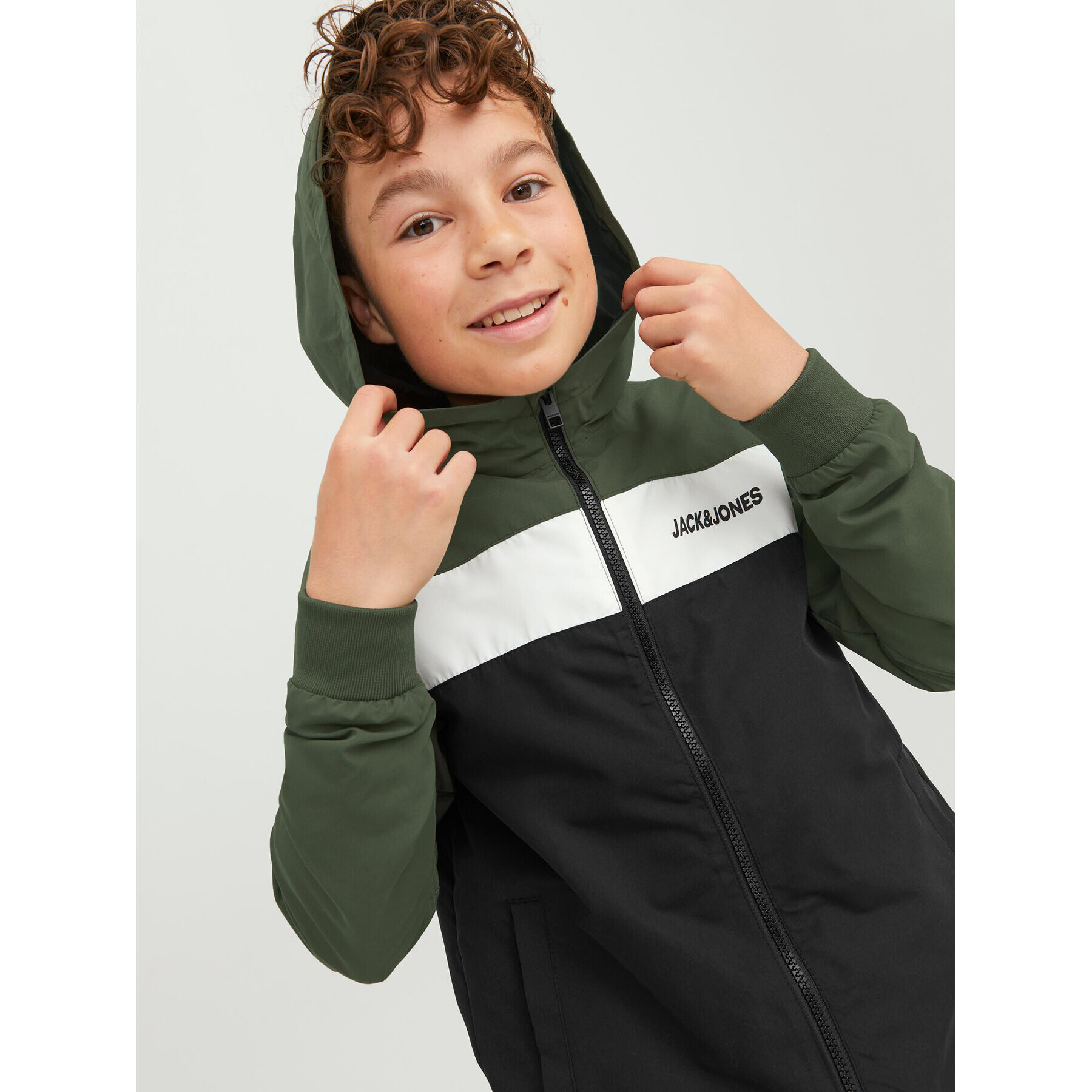 Jack&Jones Junior Преходно яке 12200453 Зелен Regular Fit - Pepit.bg