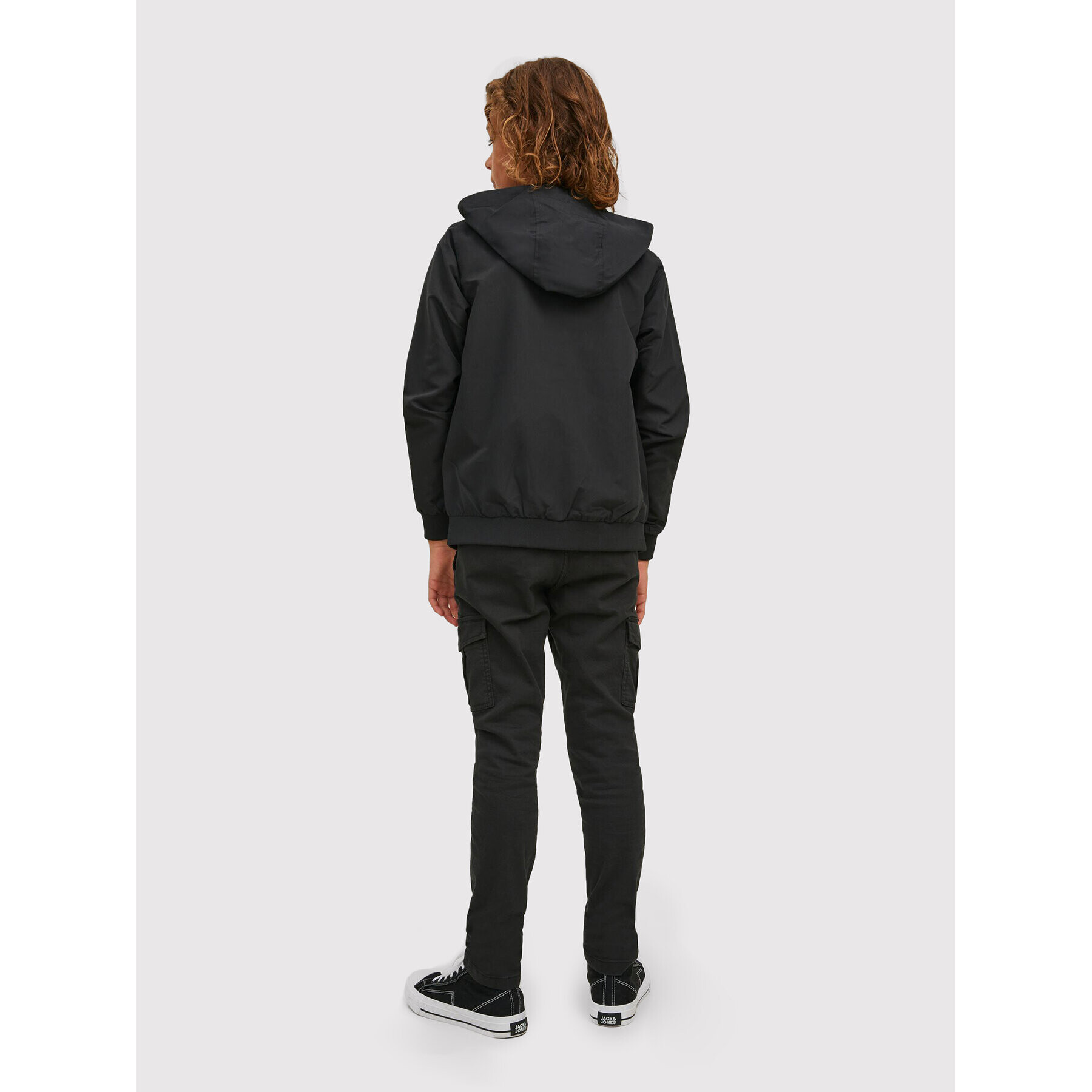 Jack&Jones Junior Преходно яке Rush Blocking 12200453 Черен Regular Fit - Pepit.bg