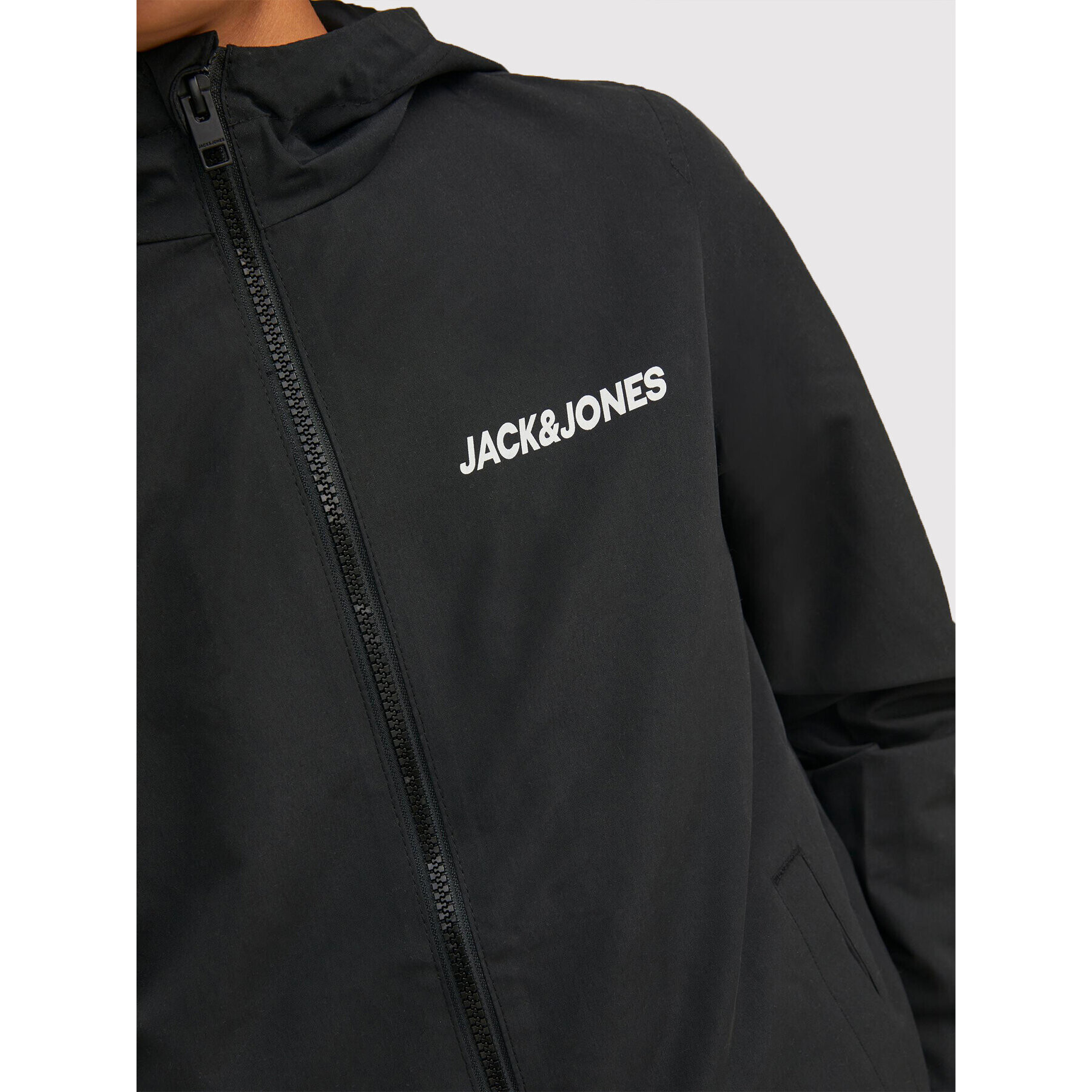Jack&Jones Junior Преходно яке Rush Blocking 12200453 Черен Regular Fit - Pepit.bg