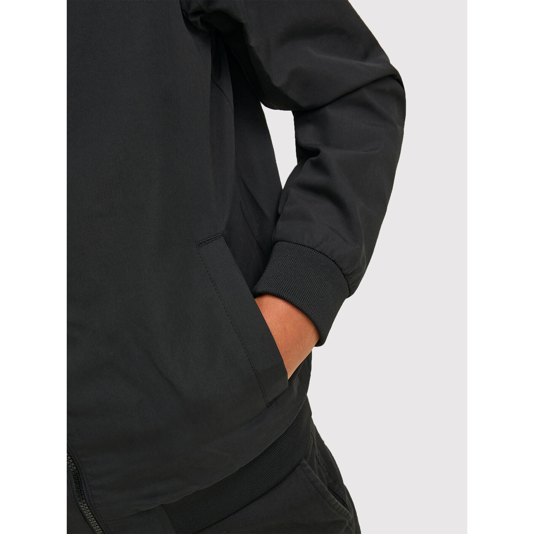 Jack&Jones Junior Преходно яке Rush Blocking 12200453 Черен Regular Fit - Pepit.bg