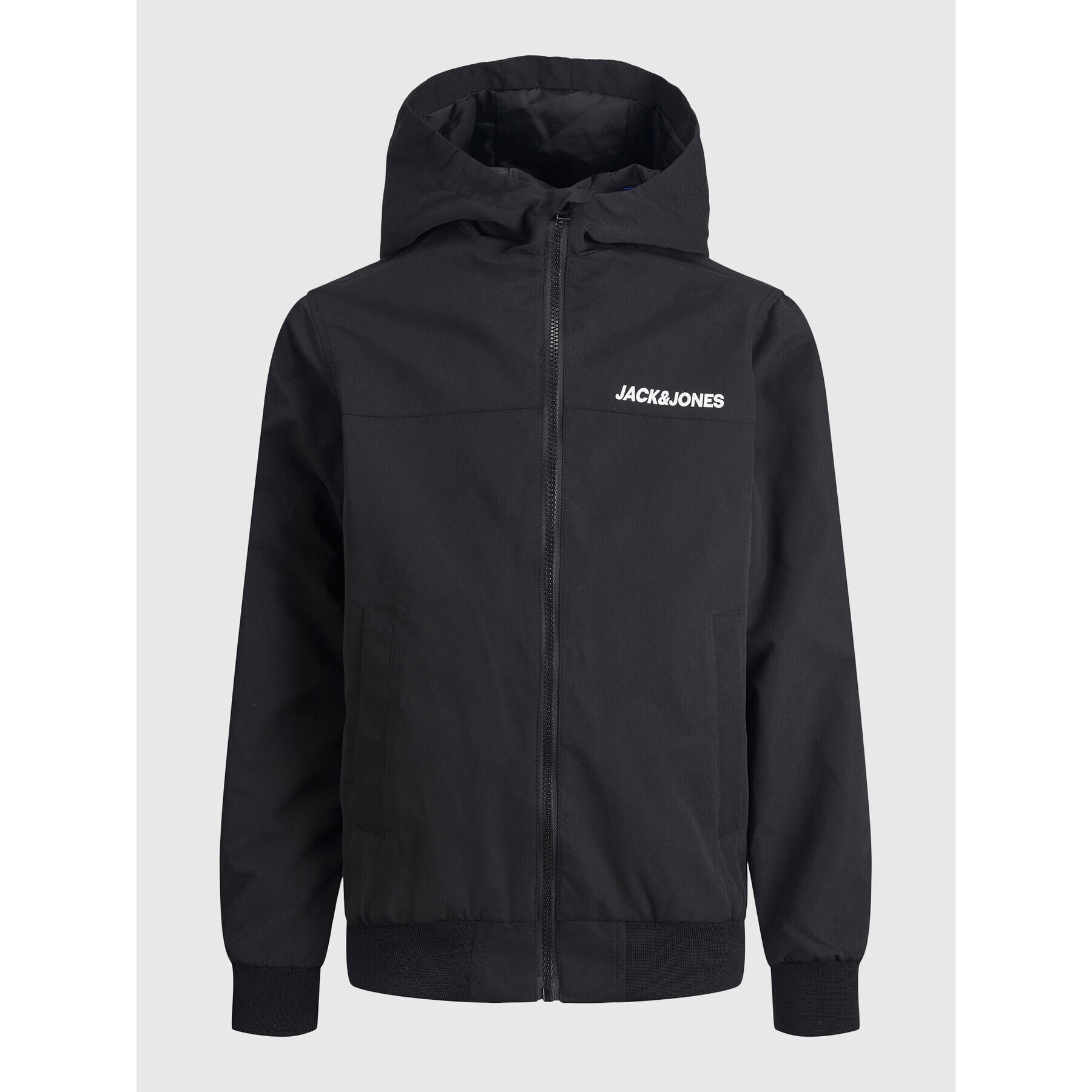 Jack&Jones Junior Преходно яке Rush Blocking 12200453 Черен Regular Fit - Pepit.bg