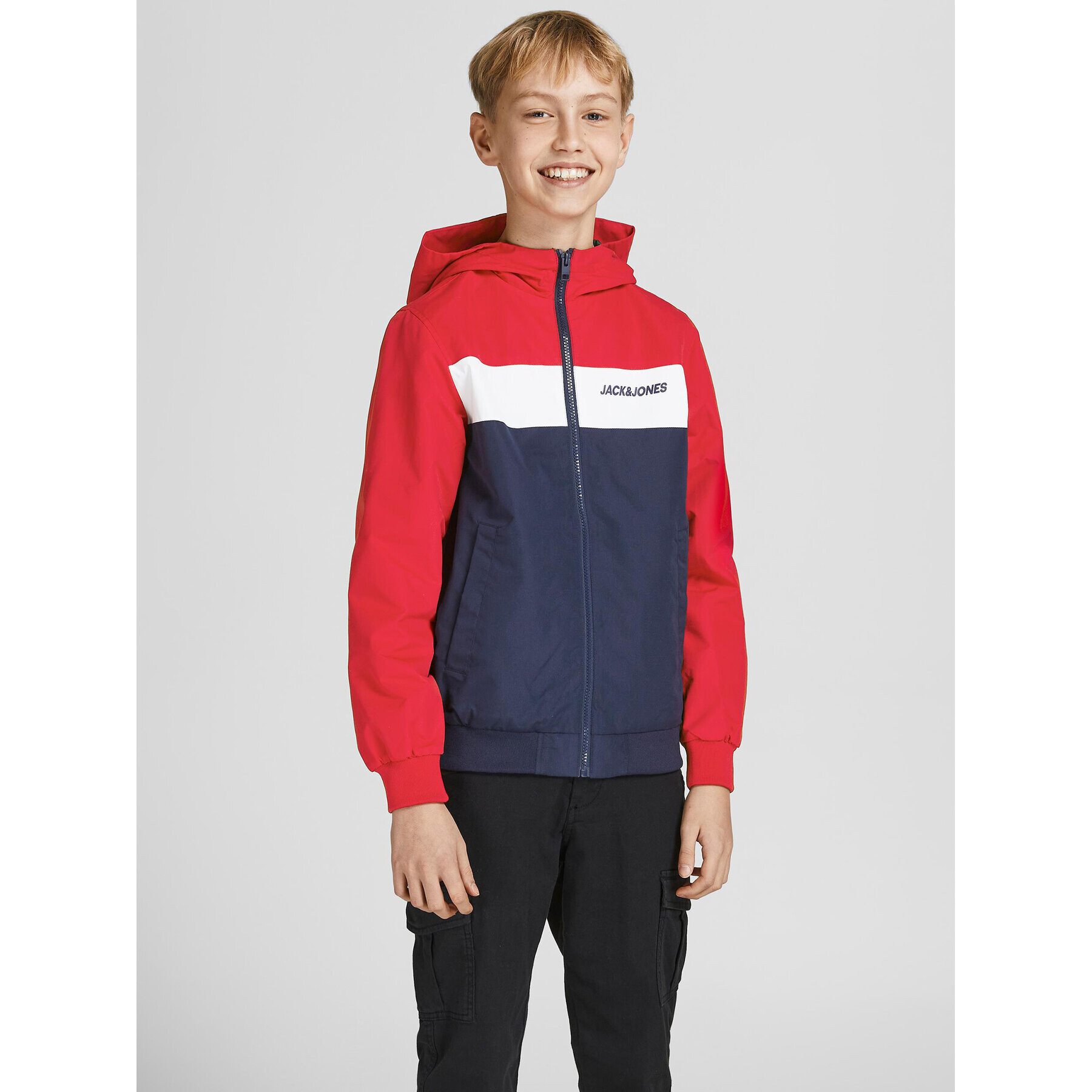 Jack&Jones Junior Преходно яке Rush Blocking 12200453 Цветен Regular Fit - Pepit.bg