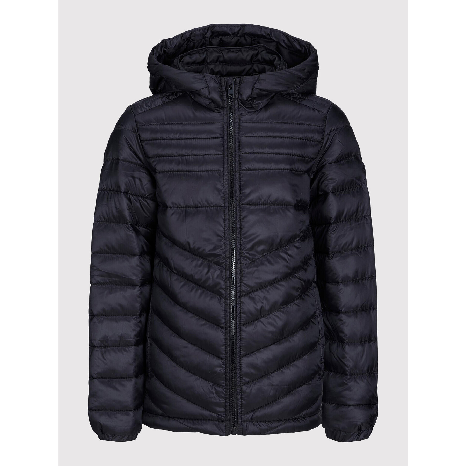 Jack&Jones Junior Пухено яке Hero 12212568 Черен Regular Fit - Pepit.bg