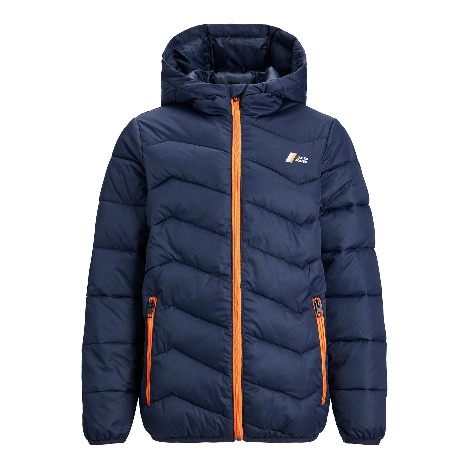 Jack&Jones Junior Пухено яке 12236560 Тъмносин Regular Fit - Pepit.bg