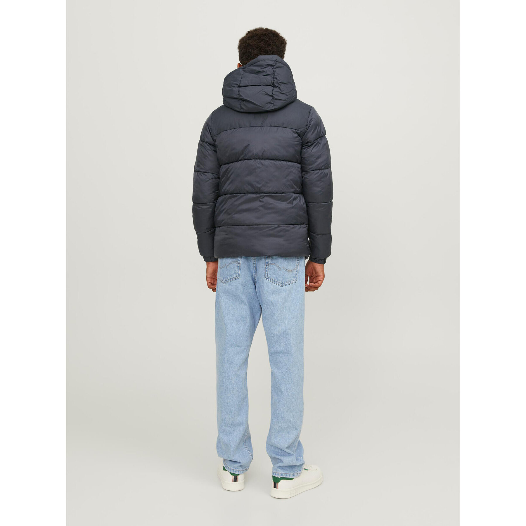 Jack&Jones Junior Пухено яке 12236884 Черен Regular Fit - Pepit.bg