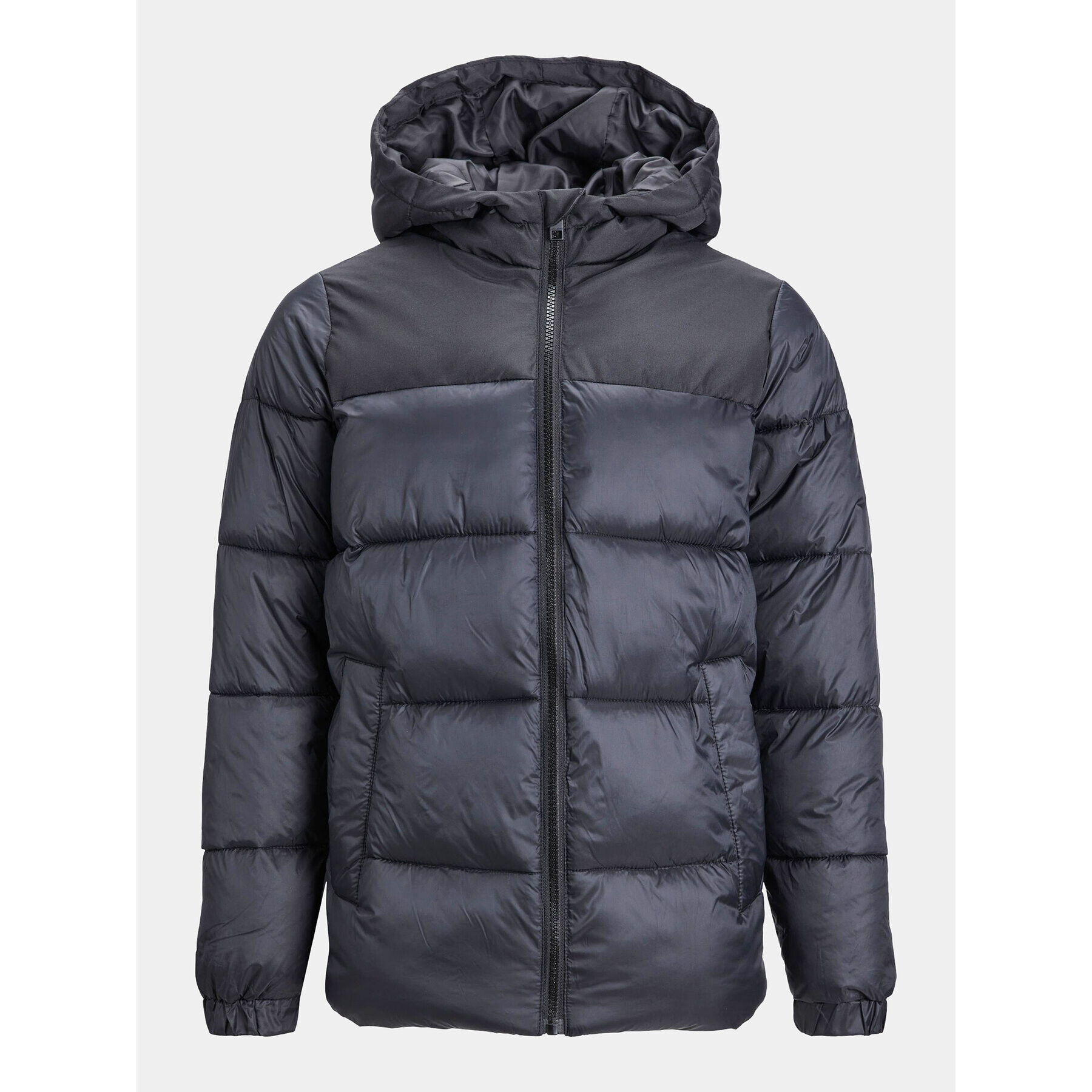 Jack&Jones Junior Пухено яке 12236884 Черен Regular Fit - Pepit.bg