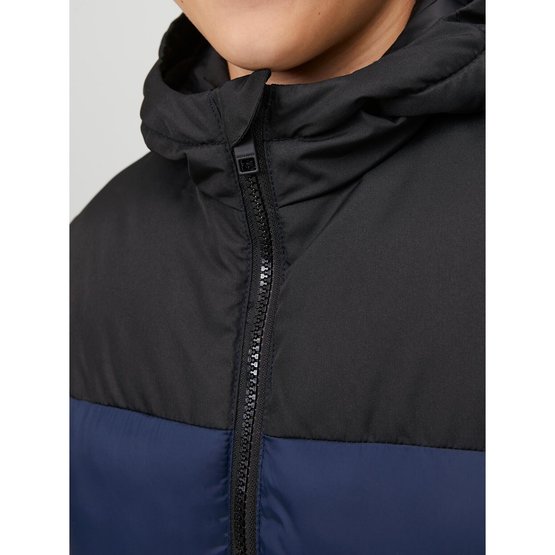 Jack&Jones Junior Пухено яке 12236884 Тъмносин Regular Fit - Pepit.bg