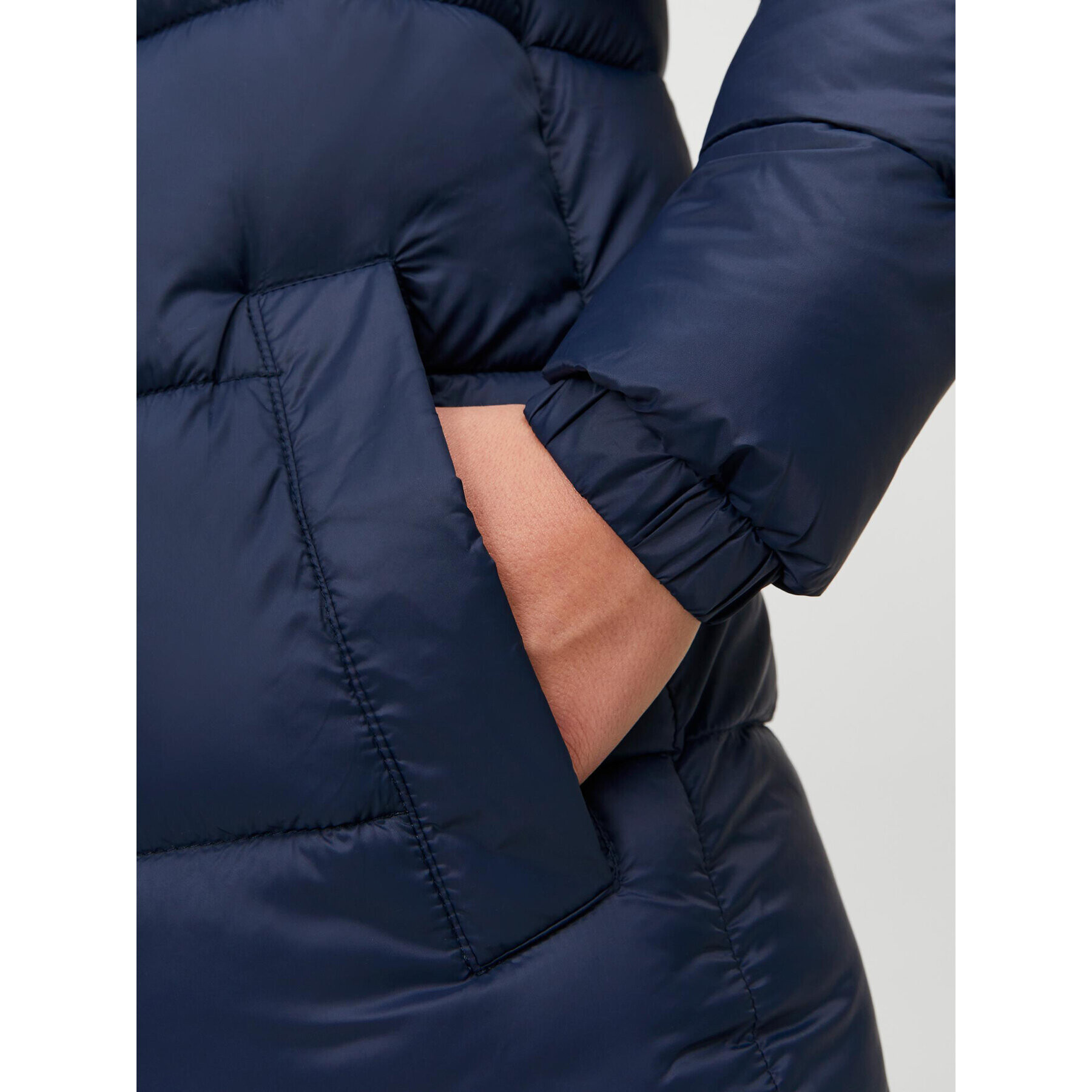 Jack&Jones Junior Пухено яке 12236884 Тъмносин Regular Fit - Pepit.bg