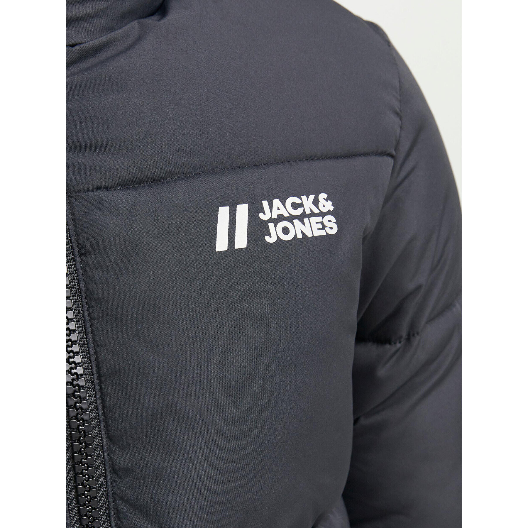 Jack&Jones Junior Пухено яке 12238960 Черен Regular Fit - Pepit.bg