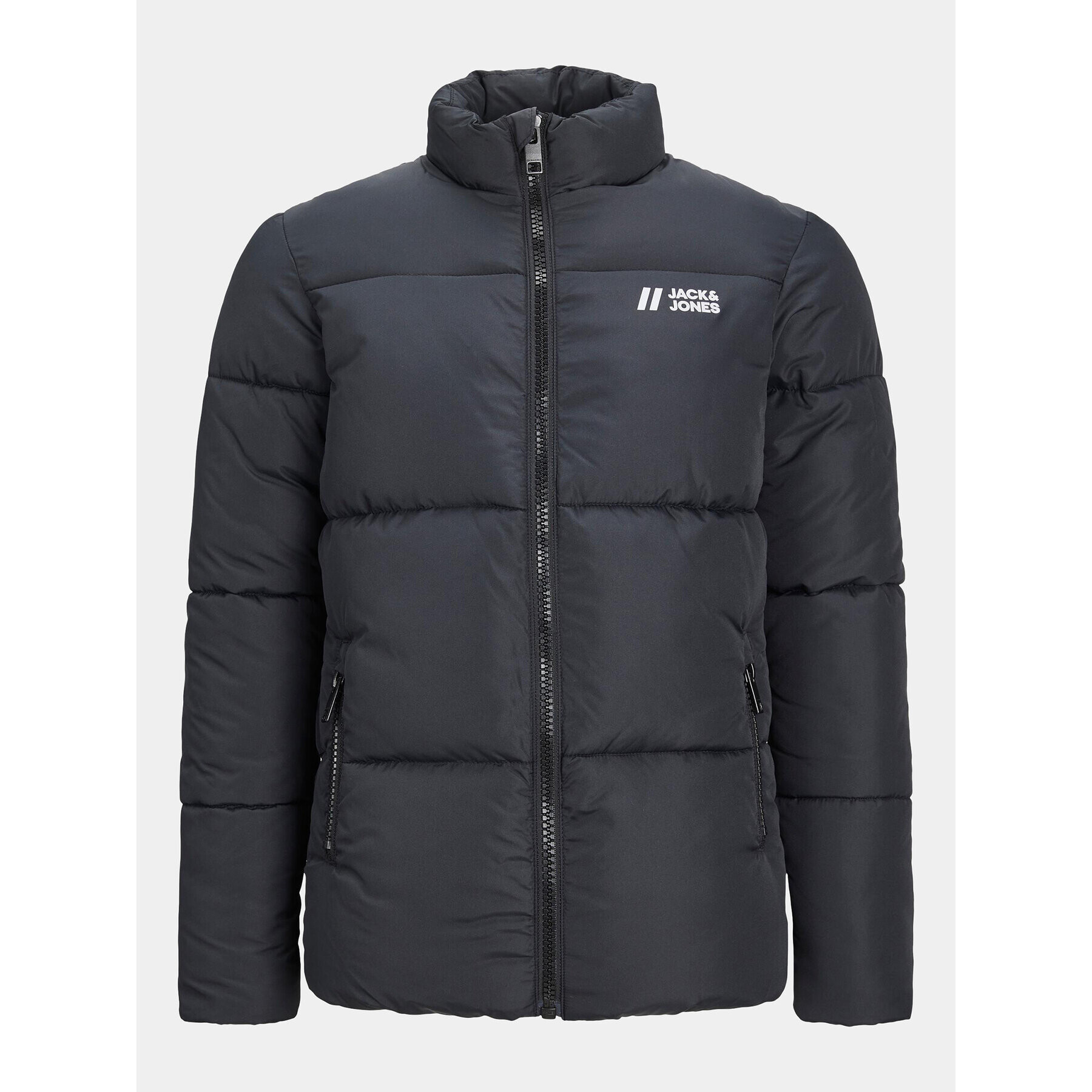 Jack&Jones Junior Пухено яке 12238960 Черен Regular Fit - Pepit.bg
