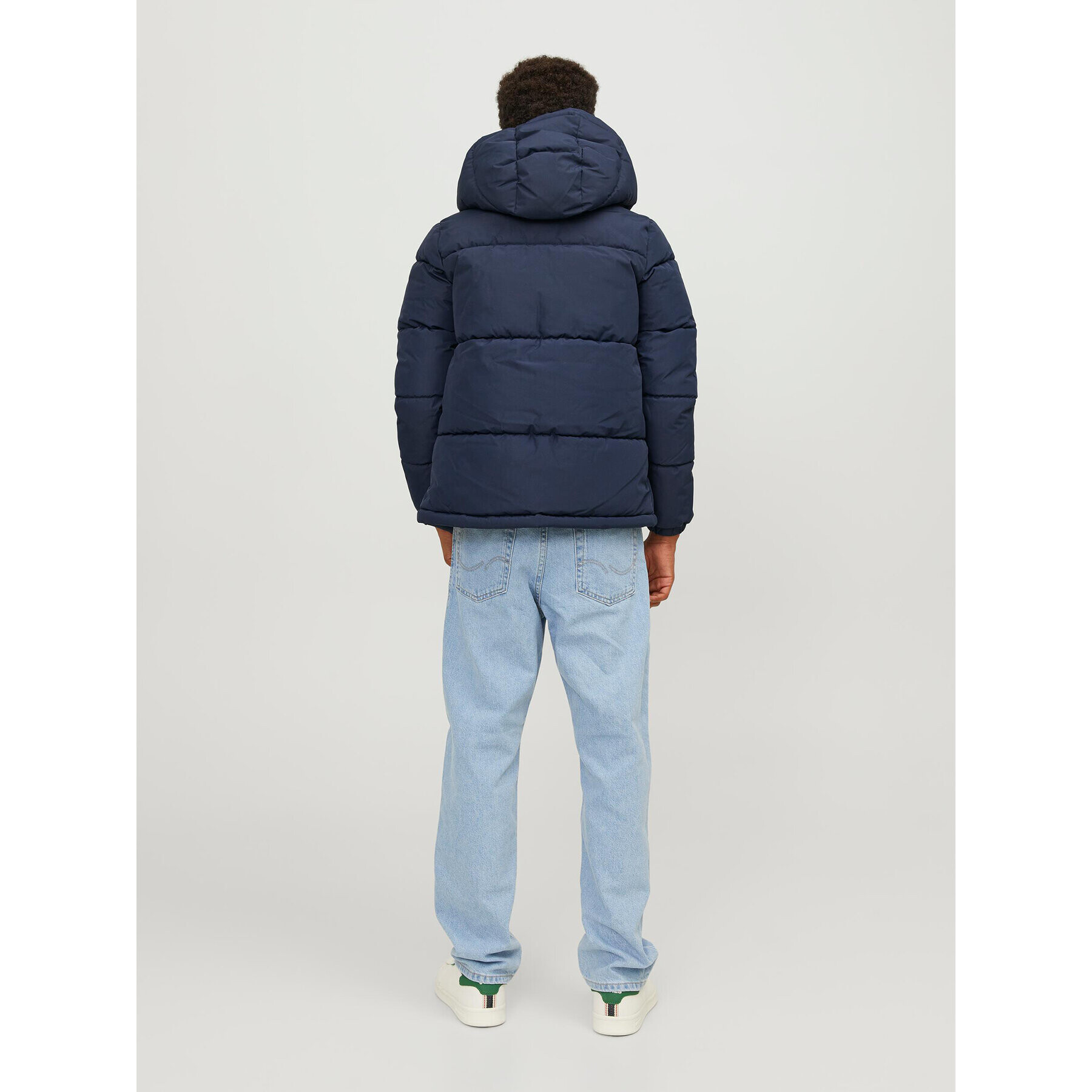 Jack&Jones Junior Пухено яке 12246122 Тъмносин Regular Fit - Pepit.bg