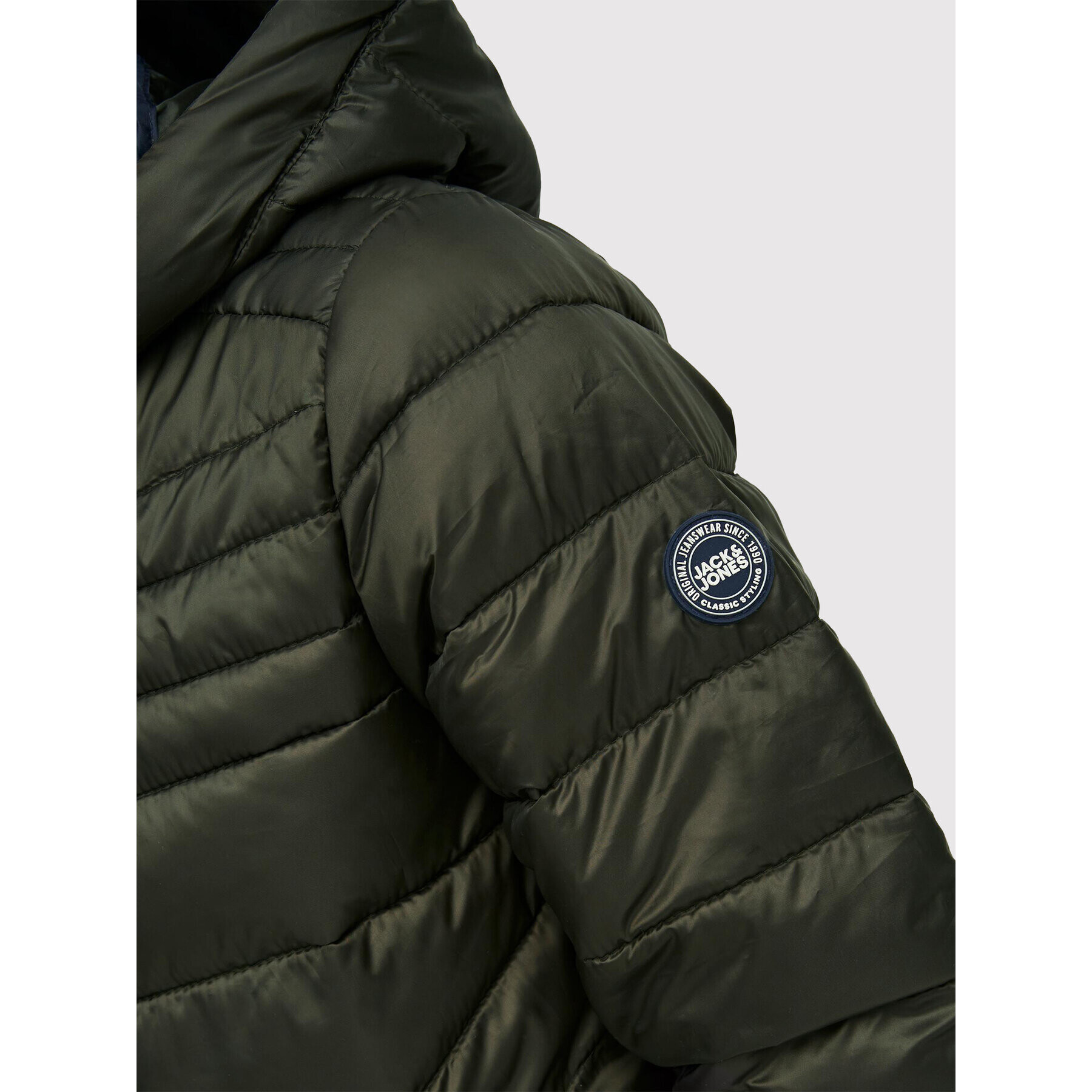 Jack&Jones Junior Пухено яке Hero 12212568 Зелен Regular Fit - Pepit.bg