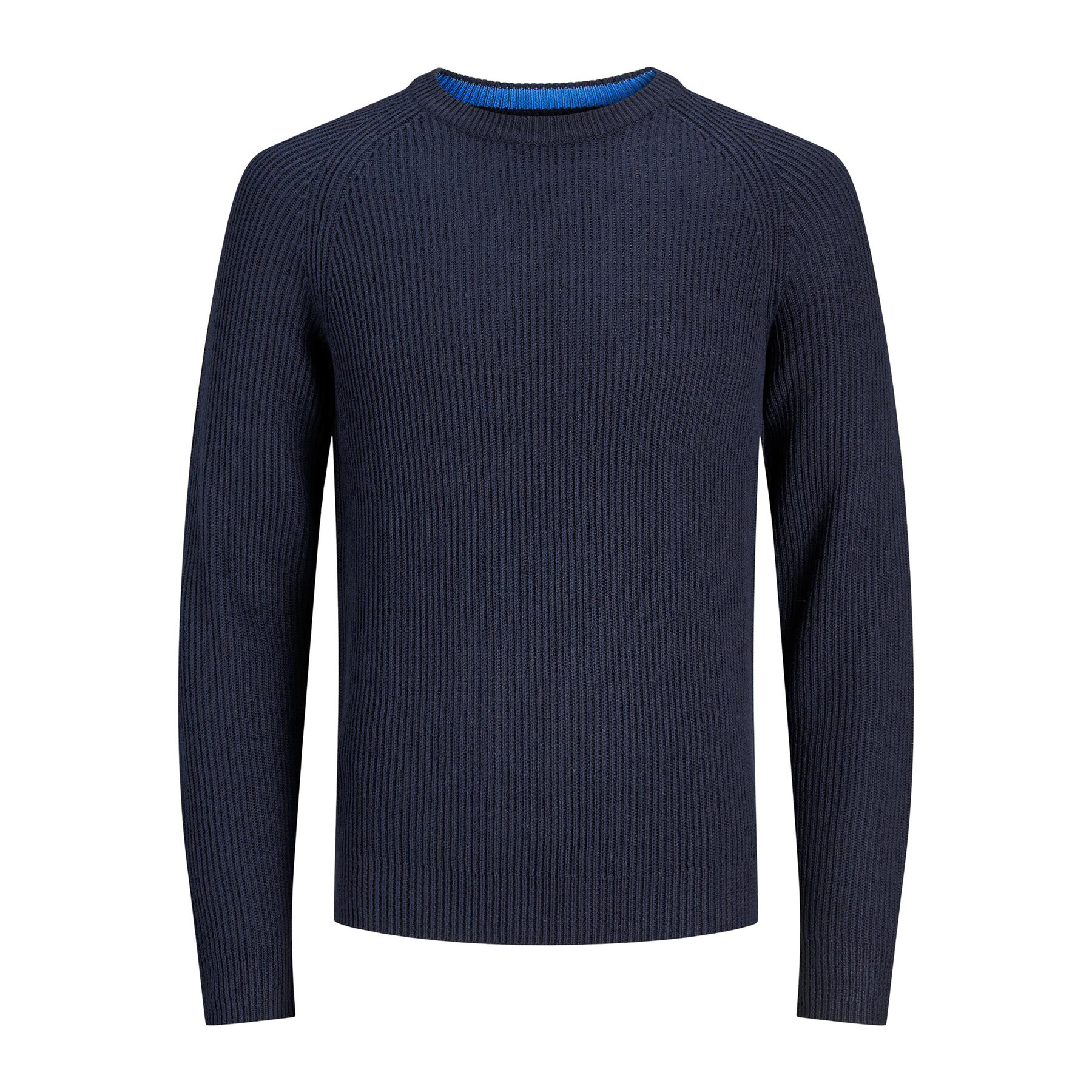 Jack&Jones Junior Пуловер 12236760 Тъмносин Regular Fit - Pepit.bg