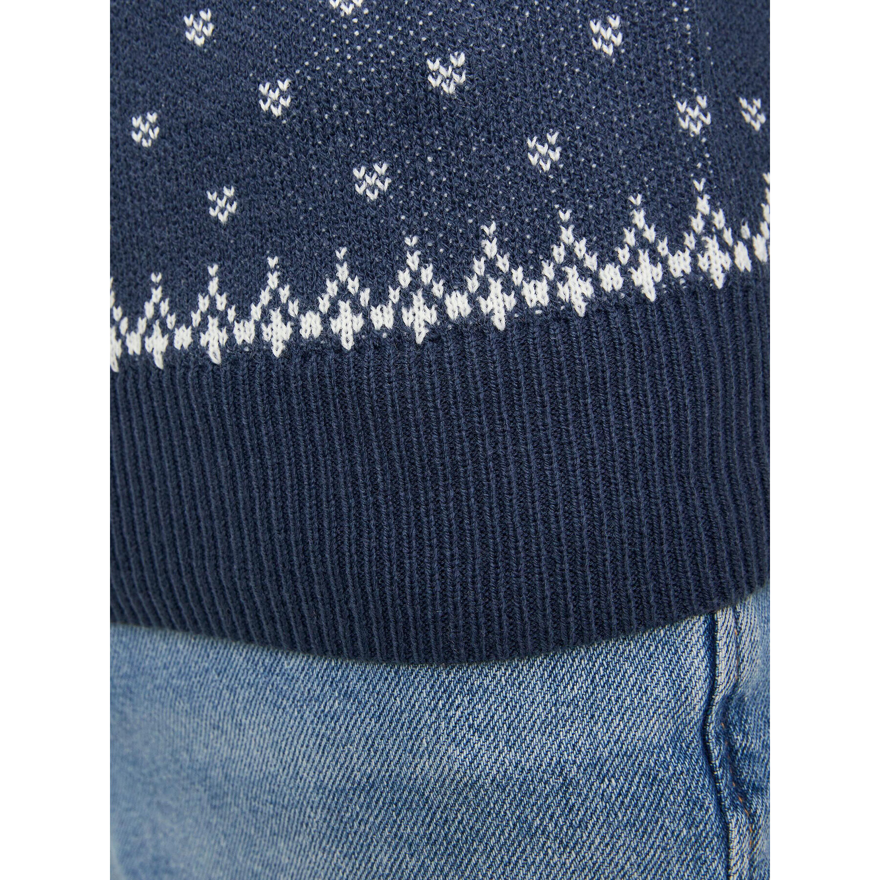 Jack&Jones Junior Пуловер 12247507 Тъмносин Regular Fit - Pepit.bg